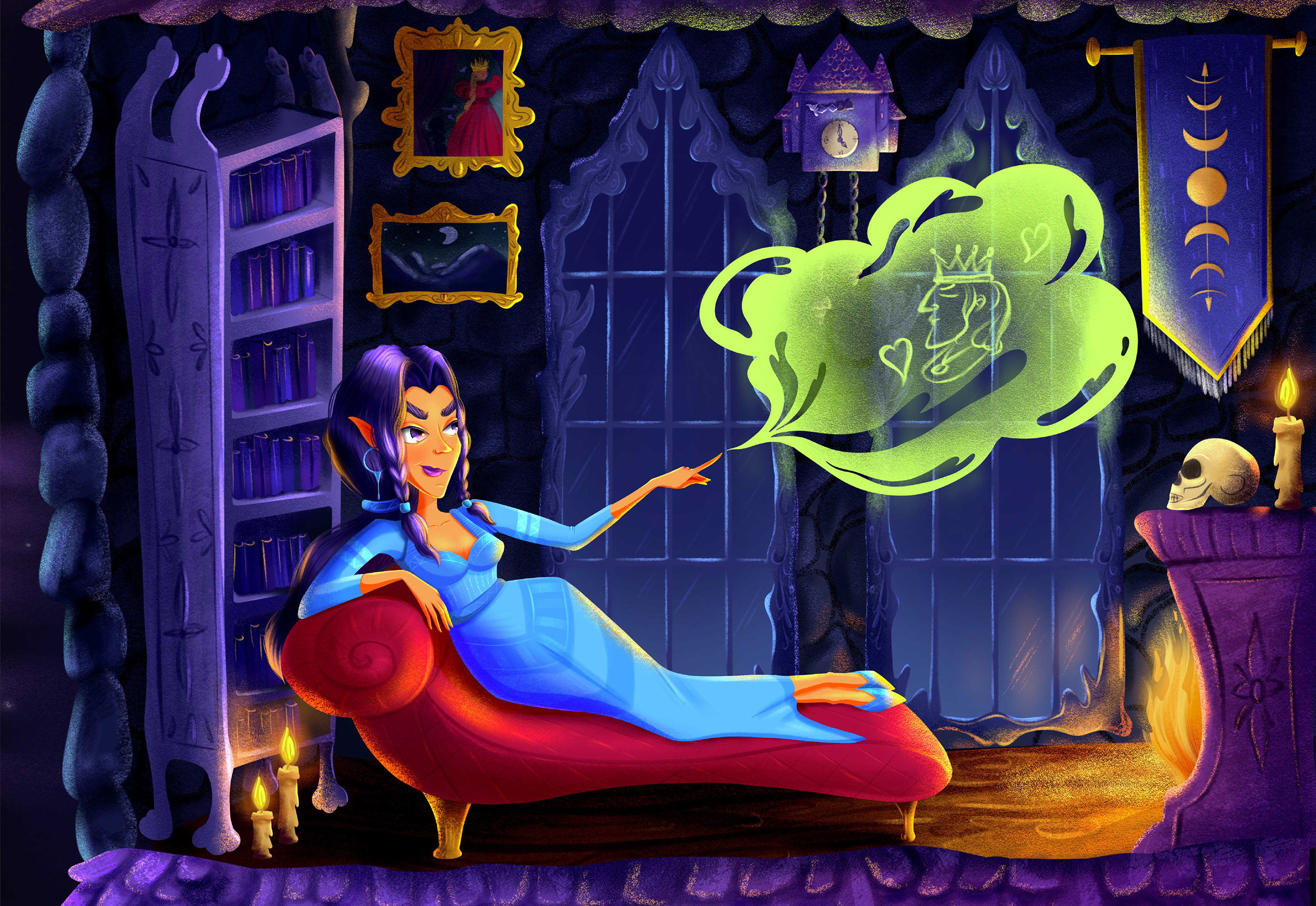 Ведьмина хижина. Настольная игра — Изображение №2 — Иллюстрация на Dprofile