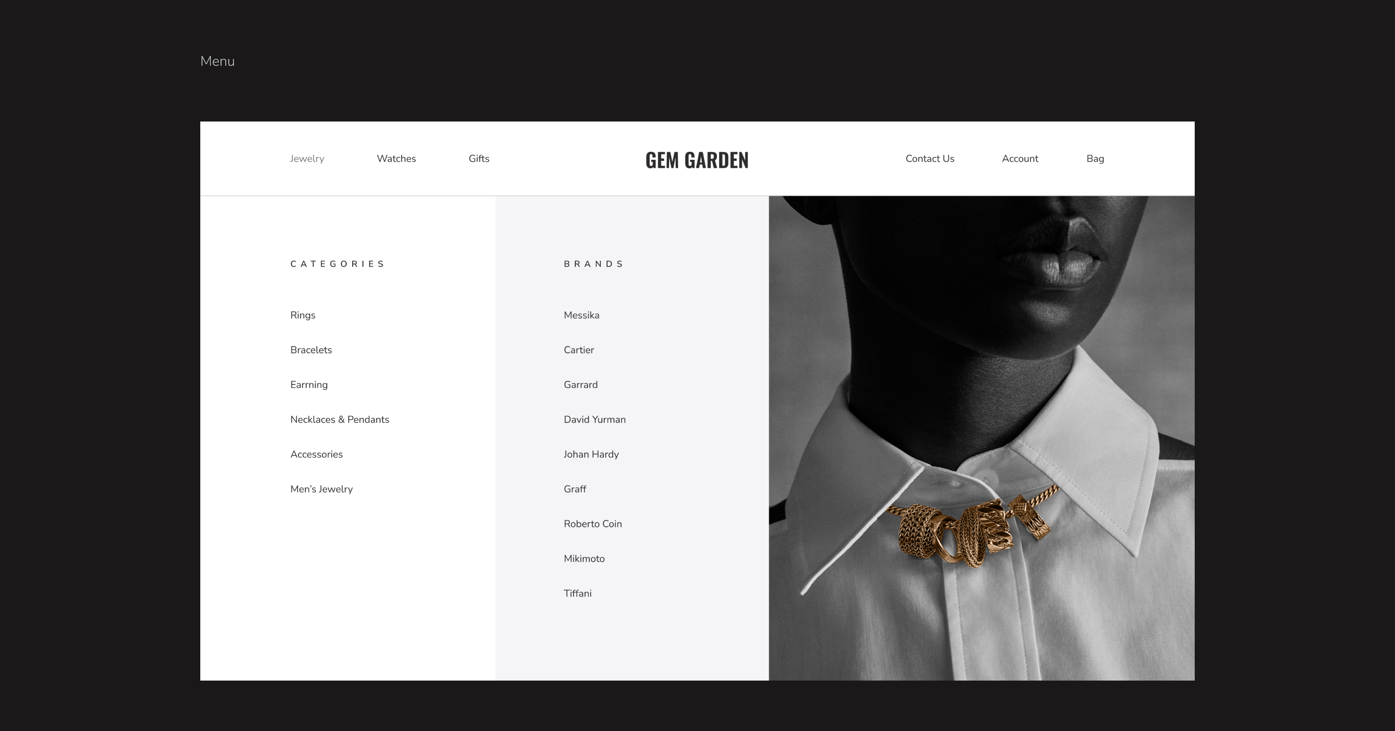 Gem Garden | Jewelry Store — Изображение №4 — Интерфейсы на Dprofile