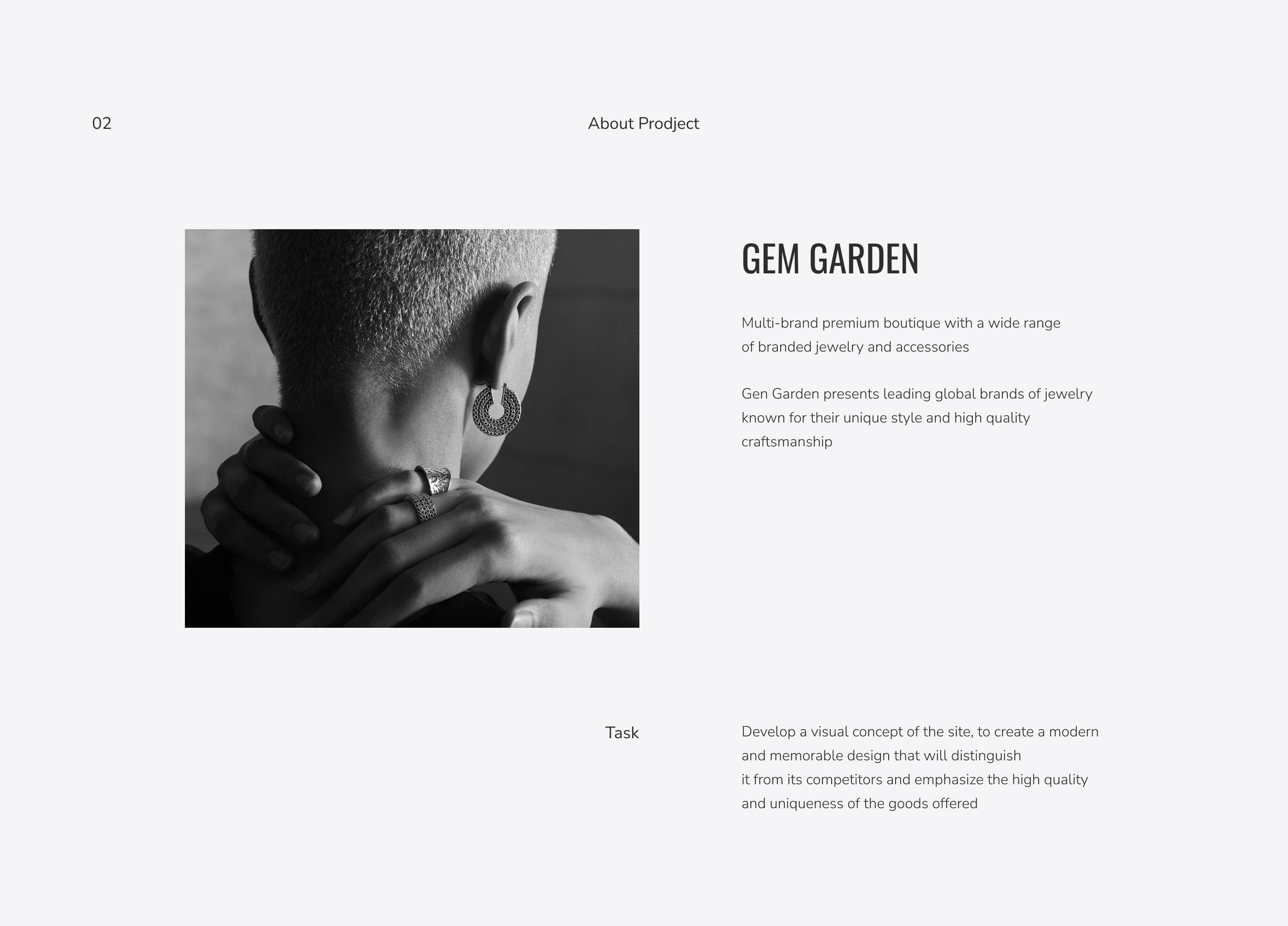 Gem Garden | Jewelry Store — Изображение №2 — Интерфейсы на Dprofile