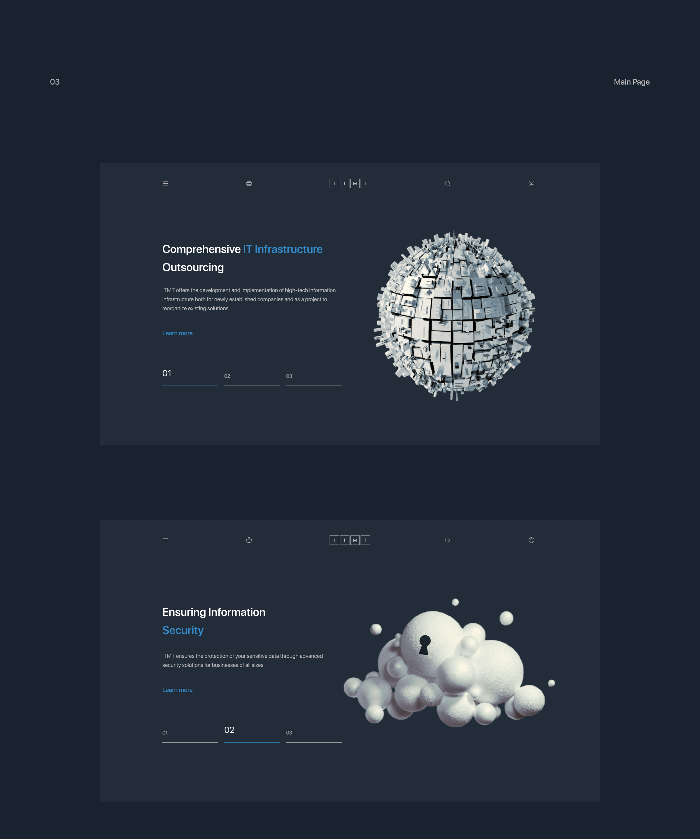 ITMT Company | Website Redesign — Изображение №3 — Интерфейсы на Dprofile