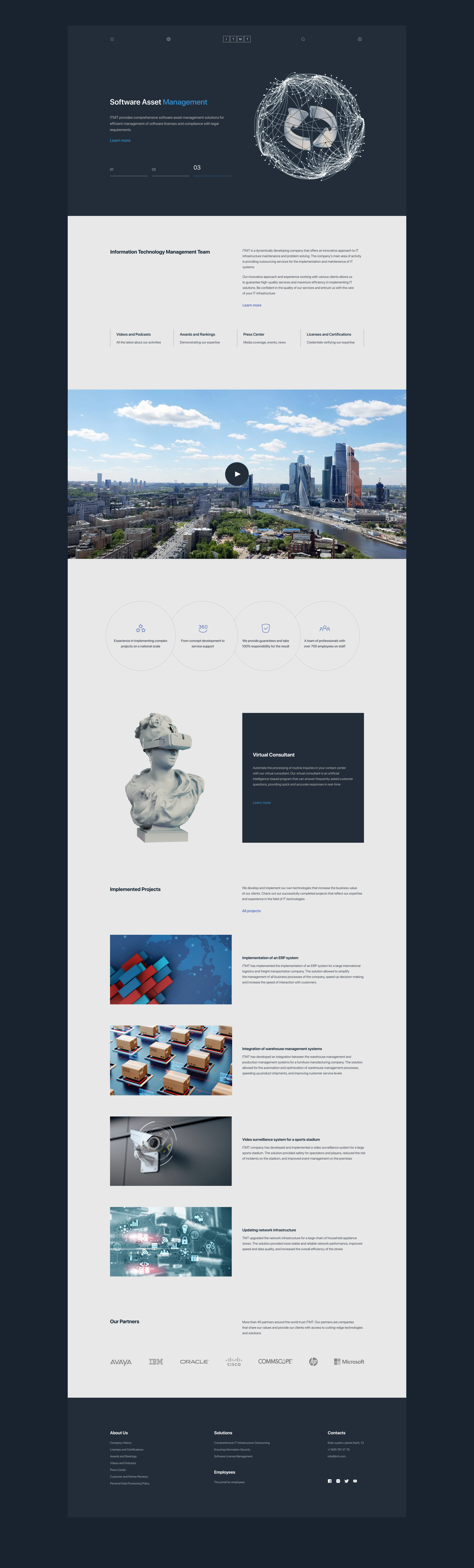 ITMT Company | Website Redesign — Изображение №4 — Интерфейсы на Dprofile