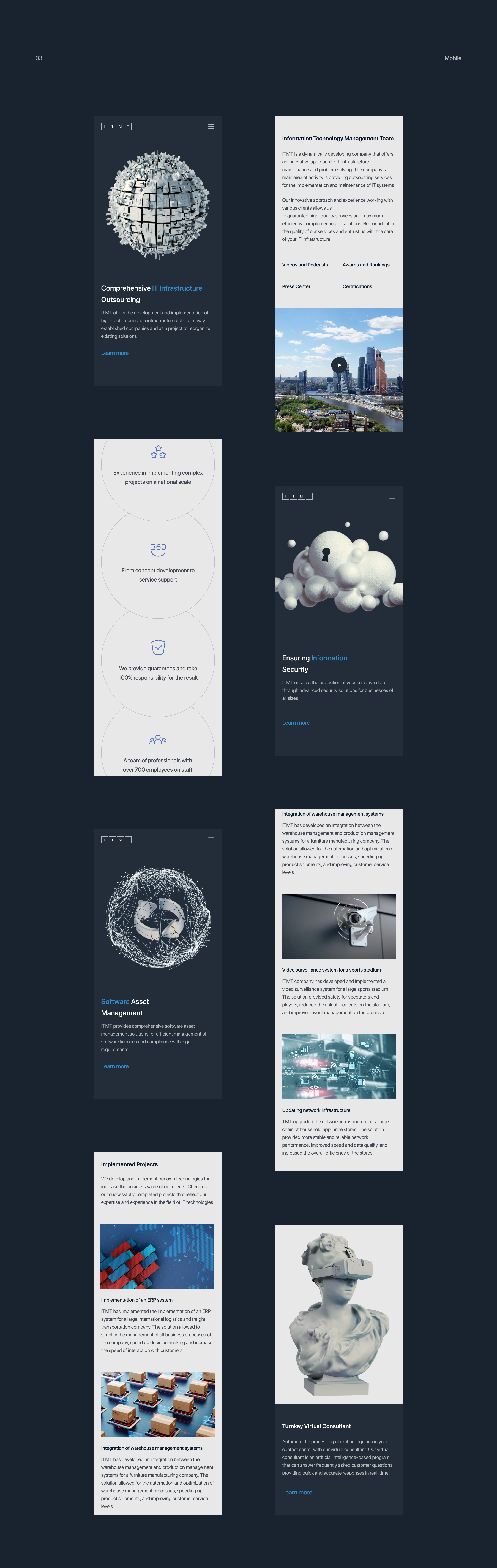 ITMT Company | Website Redesign — Изображение №5 — Интерфейсы на Dprofile