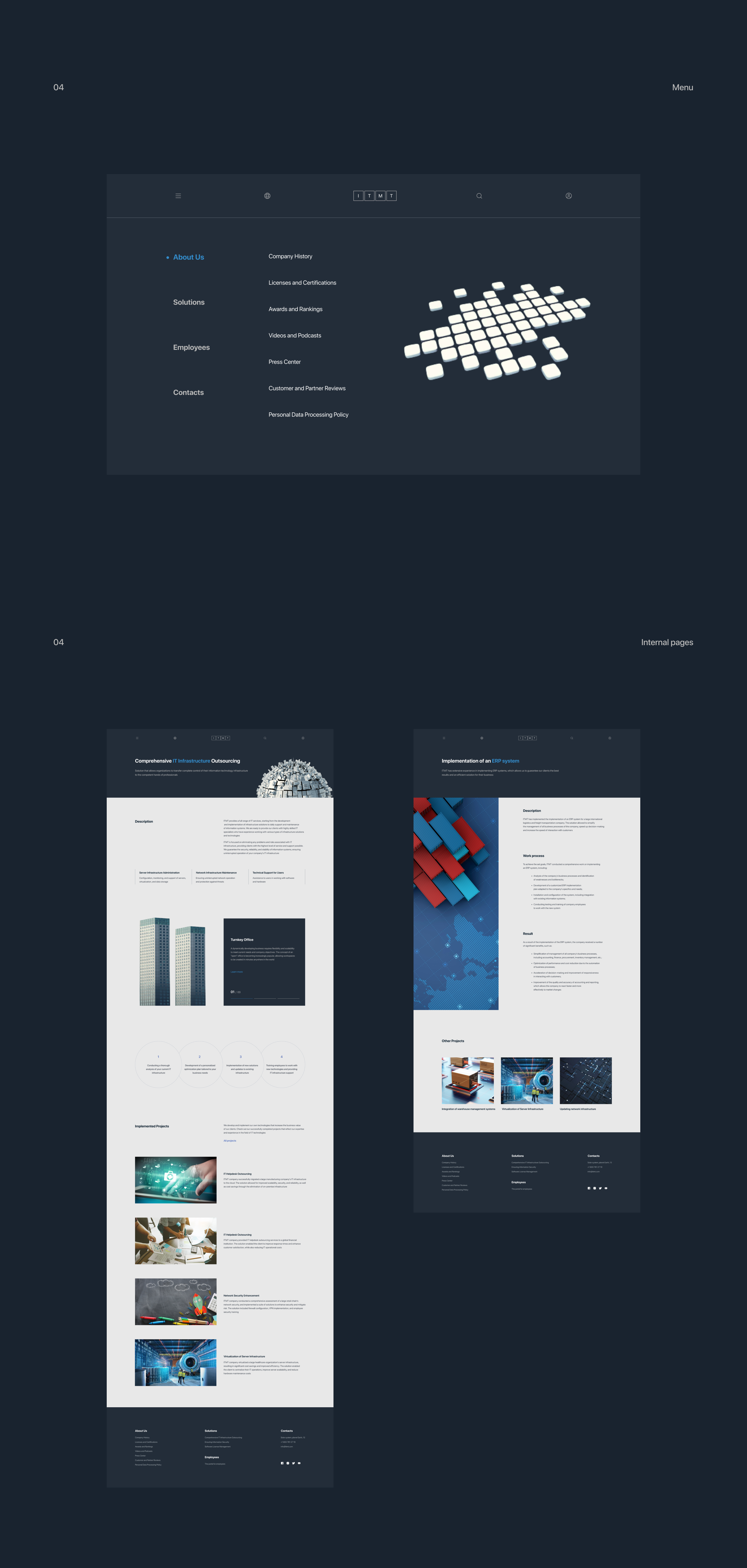 ITMT Company | Website Redesign — Изображение №6 — Интерфейсы на Dprofile