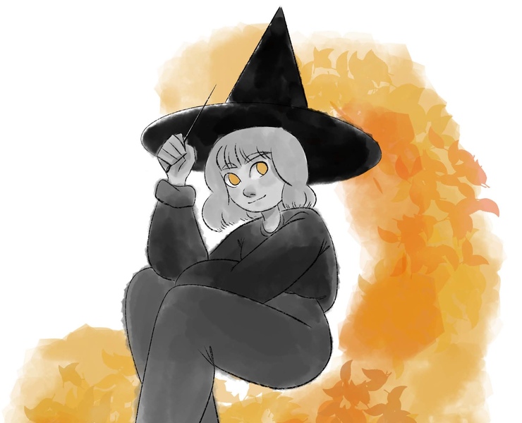 WITCHTOBER | Первая часть ведьм — Иллюстрация, Анимация на Dprofile