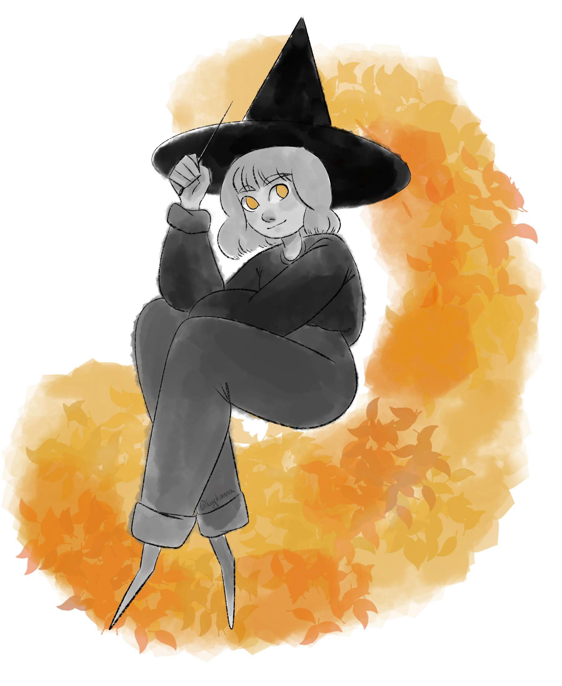 WITCHTOBER | Первая часть ведьм — Изображение №1 — Иллюстрация, Анимация на Dprofile