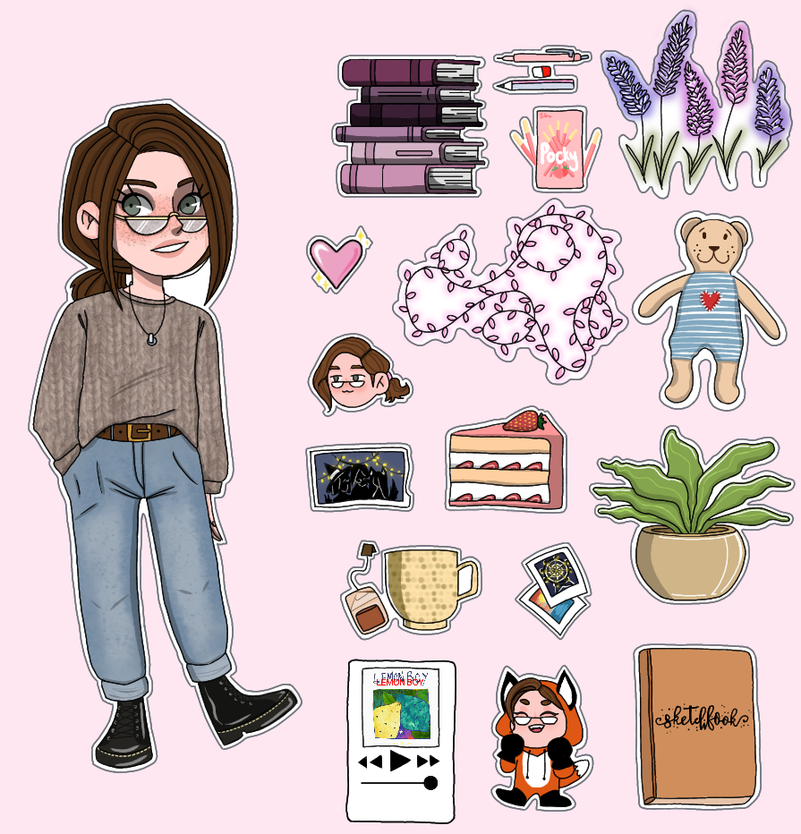 НАБОРЫ СТИКЕРОВ ДЛЯ ДЕВОЧЕК | Дизайн стикепаков — Изображение №2 — Иллюстрация на Dprofile