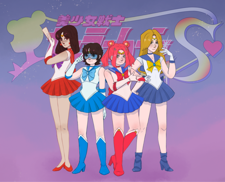 SAILOR MOON | Дизайн волшебниц — Иллюстрация, Анимация на Dprofile