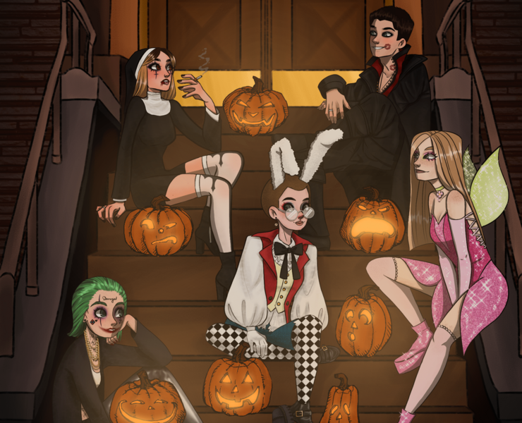 HALLOWEEN | Костюмы на Хэллоуин design — Иллюстрация на Dprofile