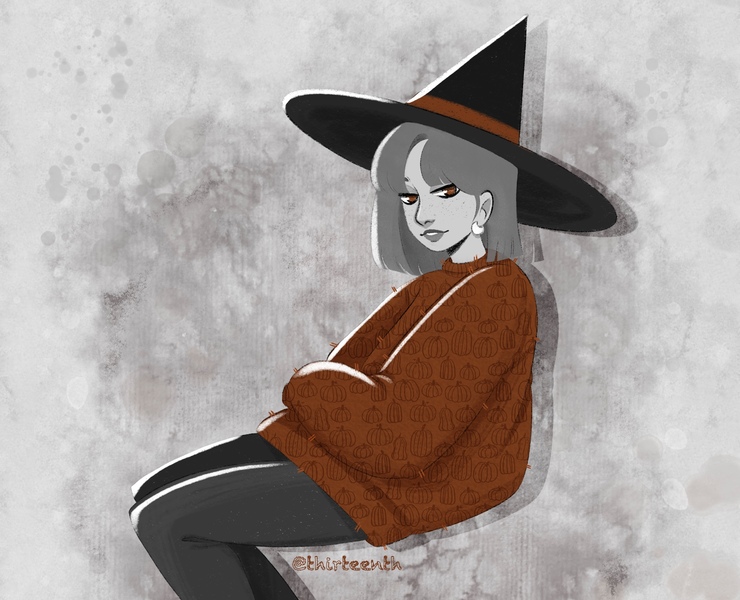 Witchtober 2023 — Иллюстрация, Графика на Dprofile
