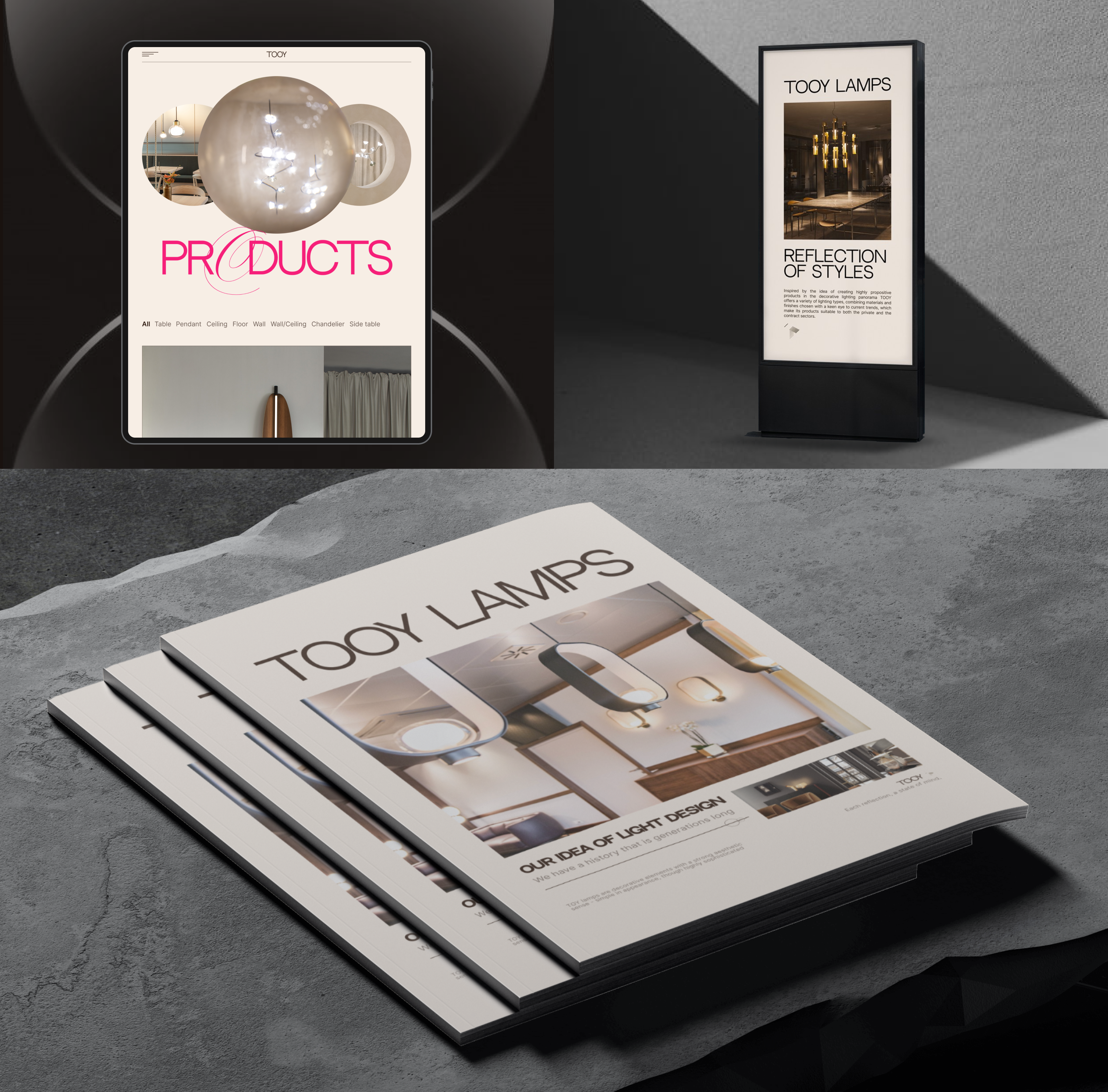 TOOY Lamps Redesign Concept — Corporate website — Изображение №9 — Интерфейсы на Dprofile