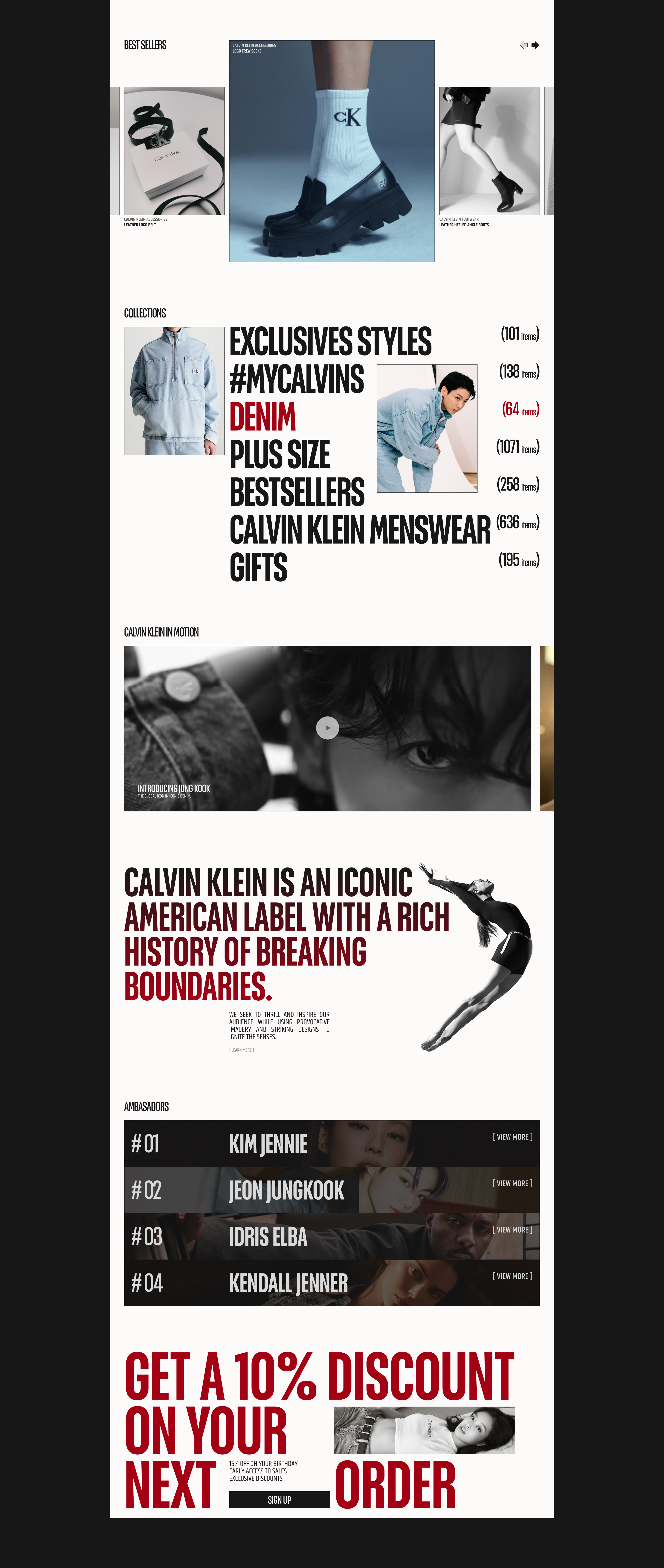 Calvin Klein Website Concept — E-commerce — Изображение №3 — Интерфейсы на Dprofile