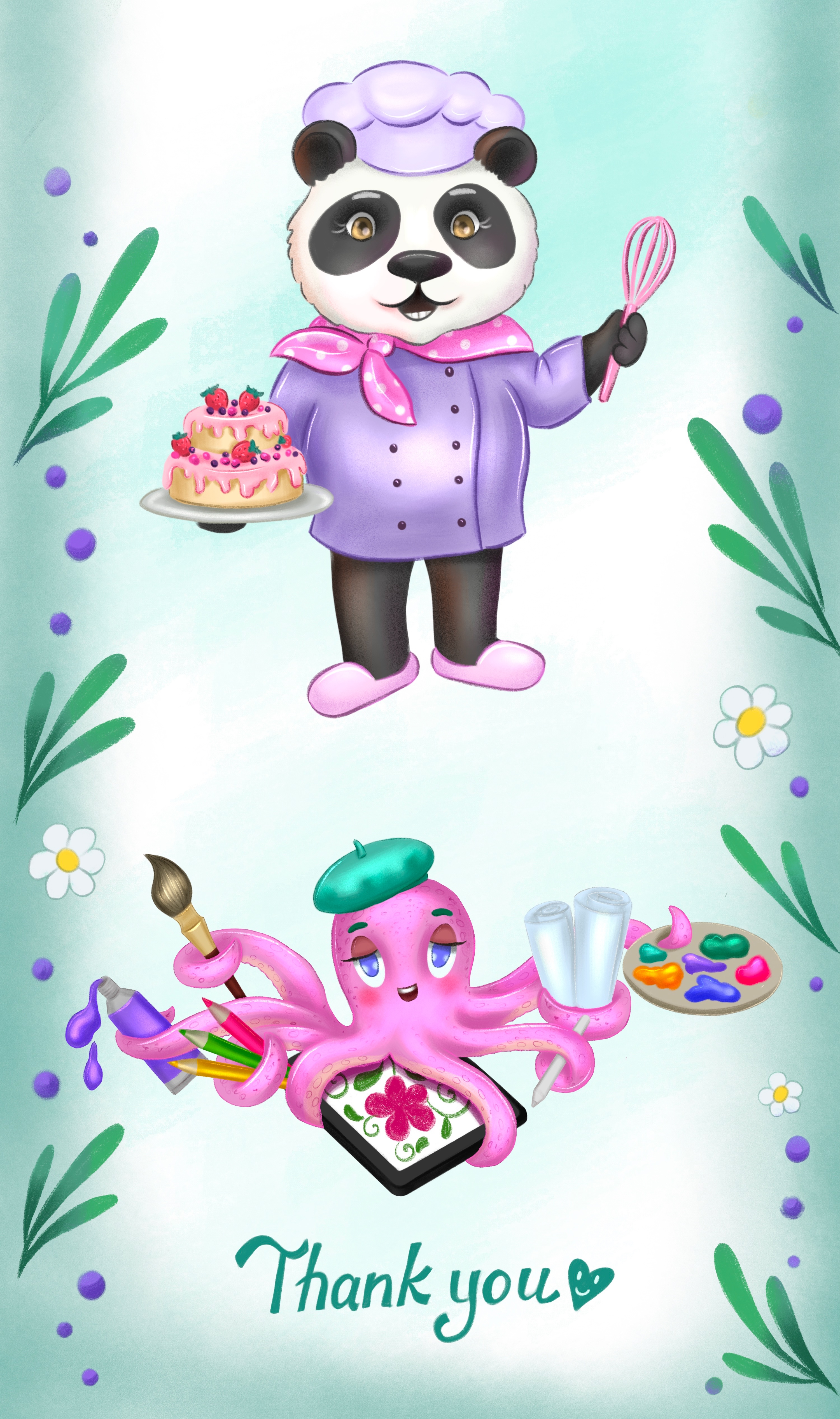 Professional animals series of character illustrations — Изображение №3 — Иллюстрация на Dprofile