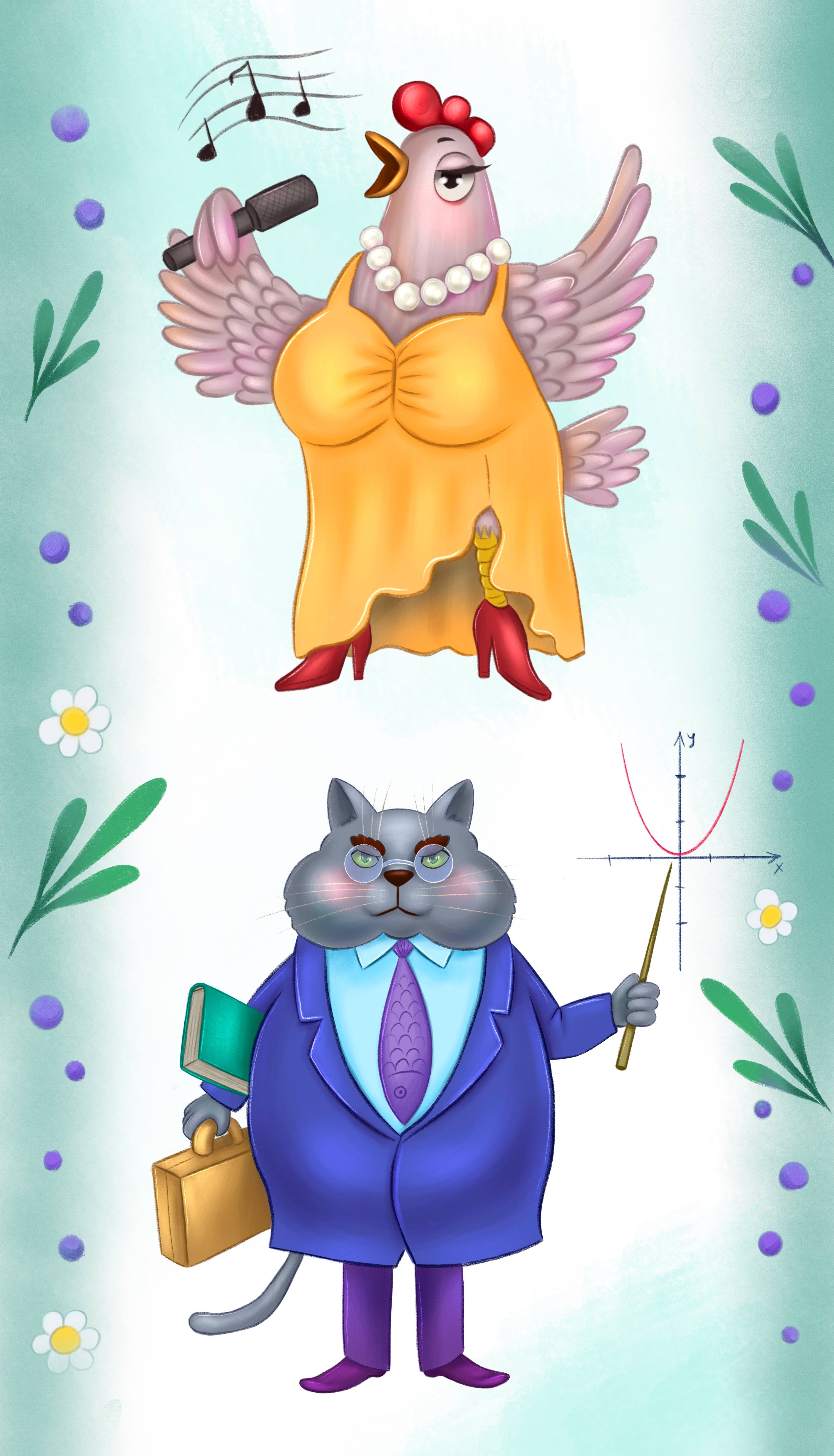 Professional animals series of character illustrations — Изображение №2 — Иллюстрация на Dprofile