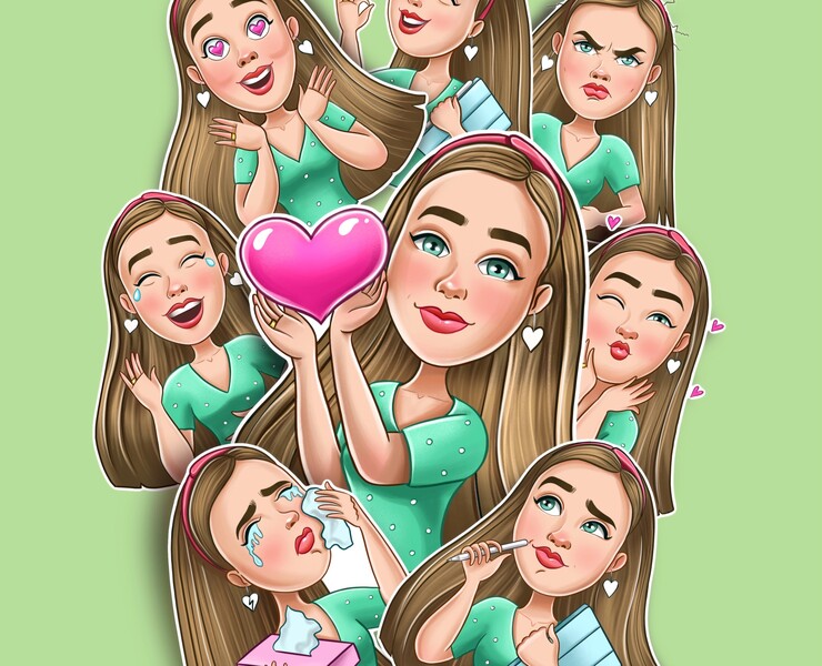 Стикеры для Телеграм — Иллюстрация на Dprofile