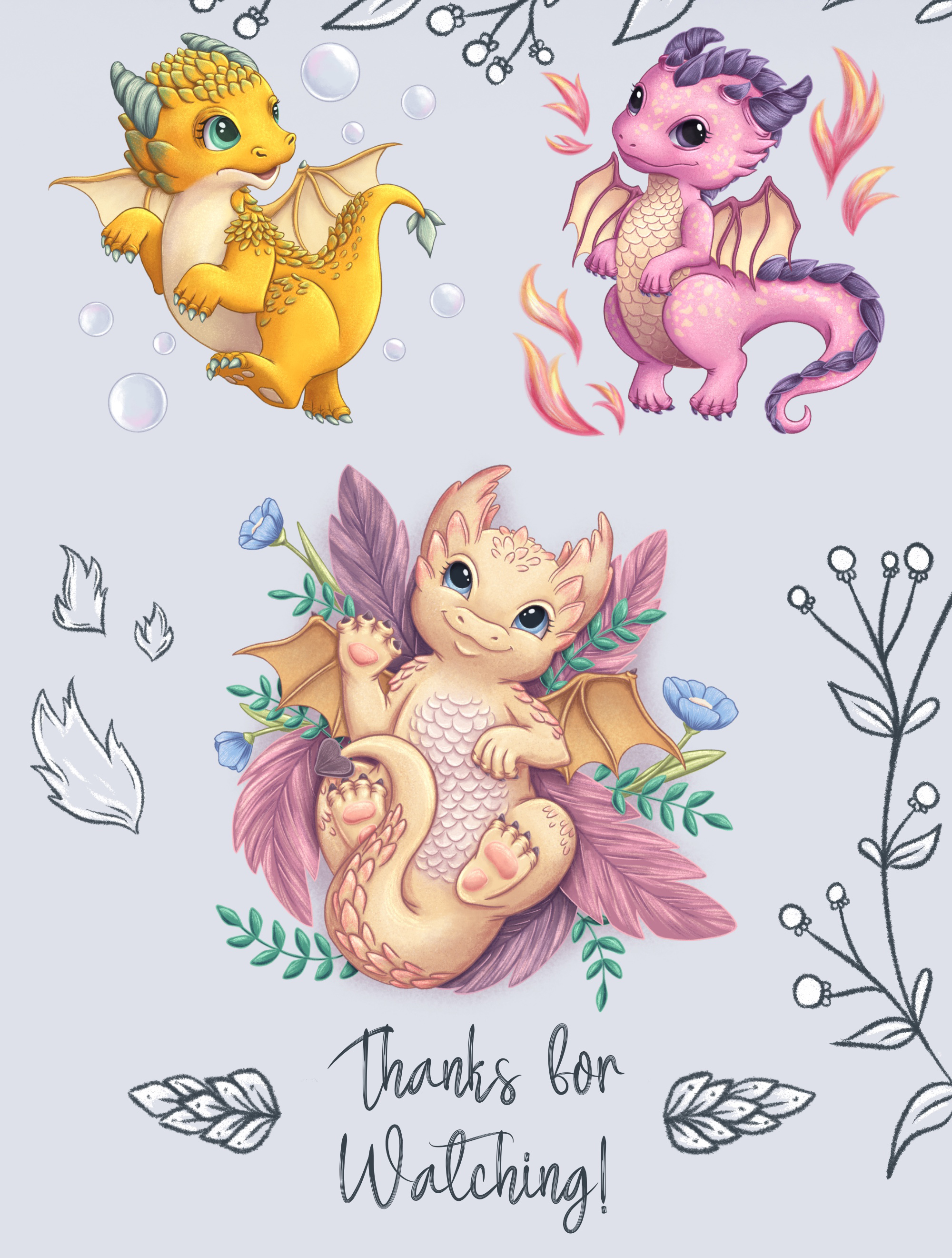 Календарь драконы — Изображение №4 — Иллюстрация, Графика на Dprofile