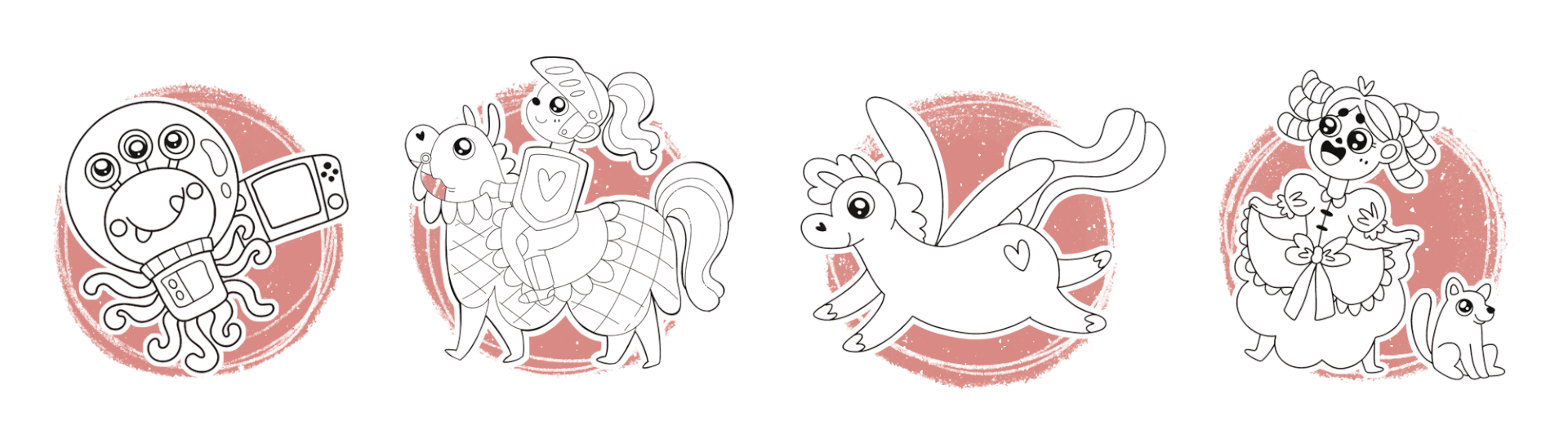 Настенные раскраски для девочек и мальчиков — Изображение №8 — Иллюстрация на Dprofile