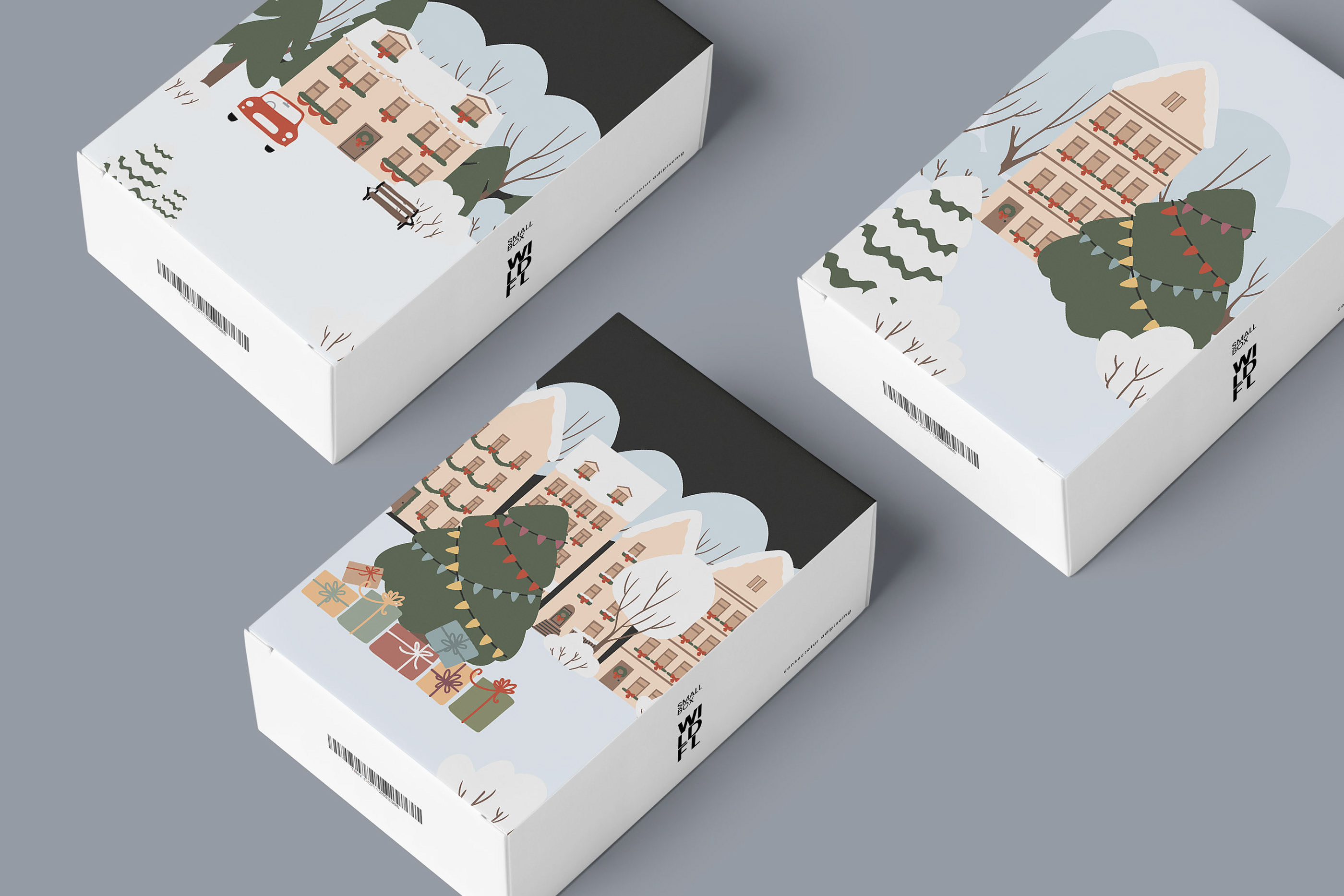 Клипарт Рождественский город, Набор готовых иллюстраций — Изображение №12 — Иллюстрация, Графика на Dprofile