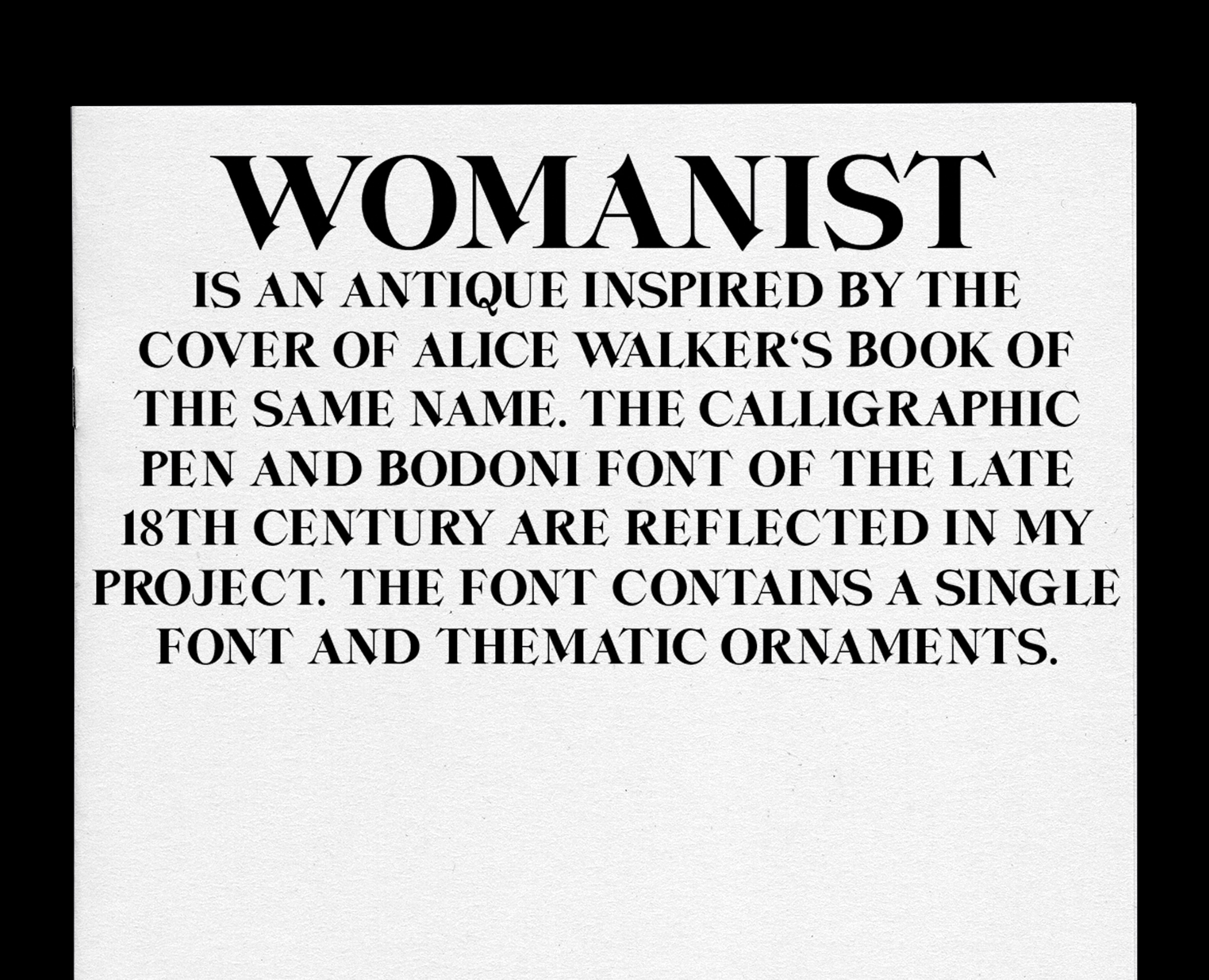 Шрифт Womanist на Dprofile