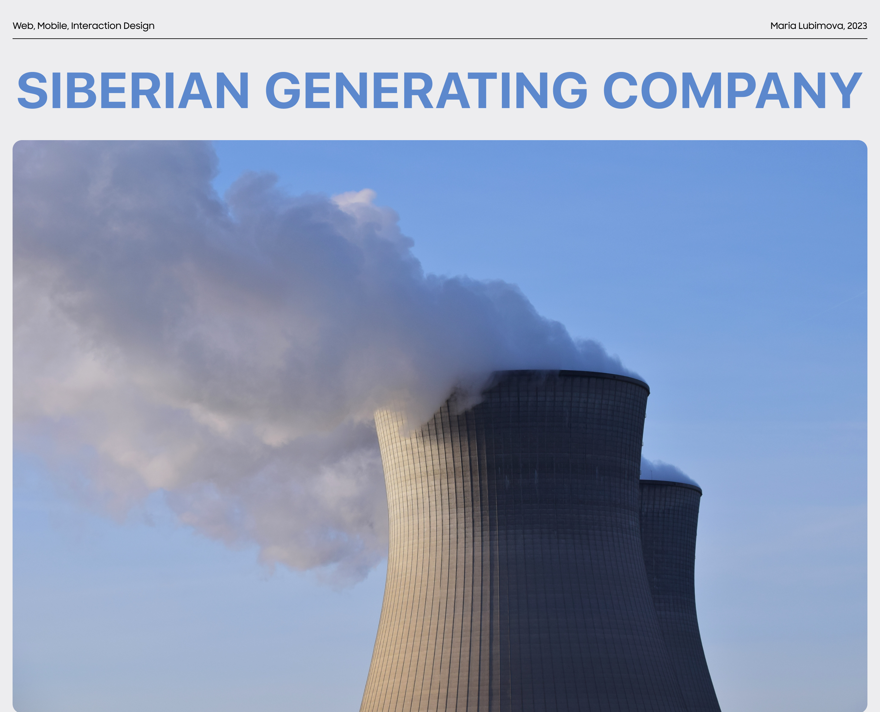 Siberian Generating Company | Corporate site concept — Изображение №1 — Интерфейсы, Брендинг на Dprofile