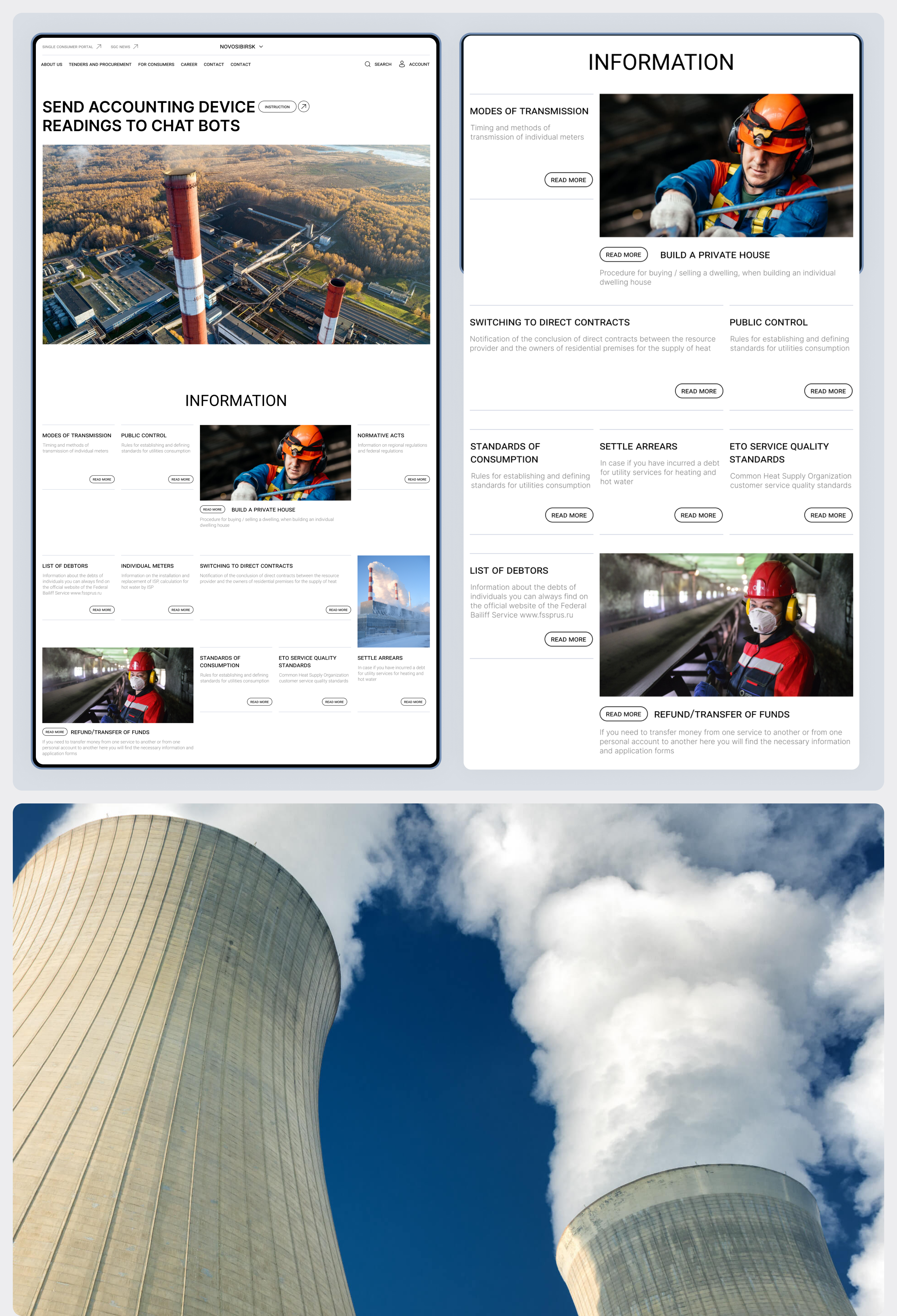 Siberian Generating Company | Corporate site concept — Изображение №7 — Интерфейсы, Брендинг на Dprofile