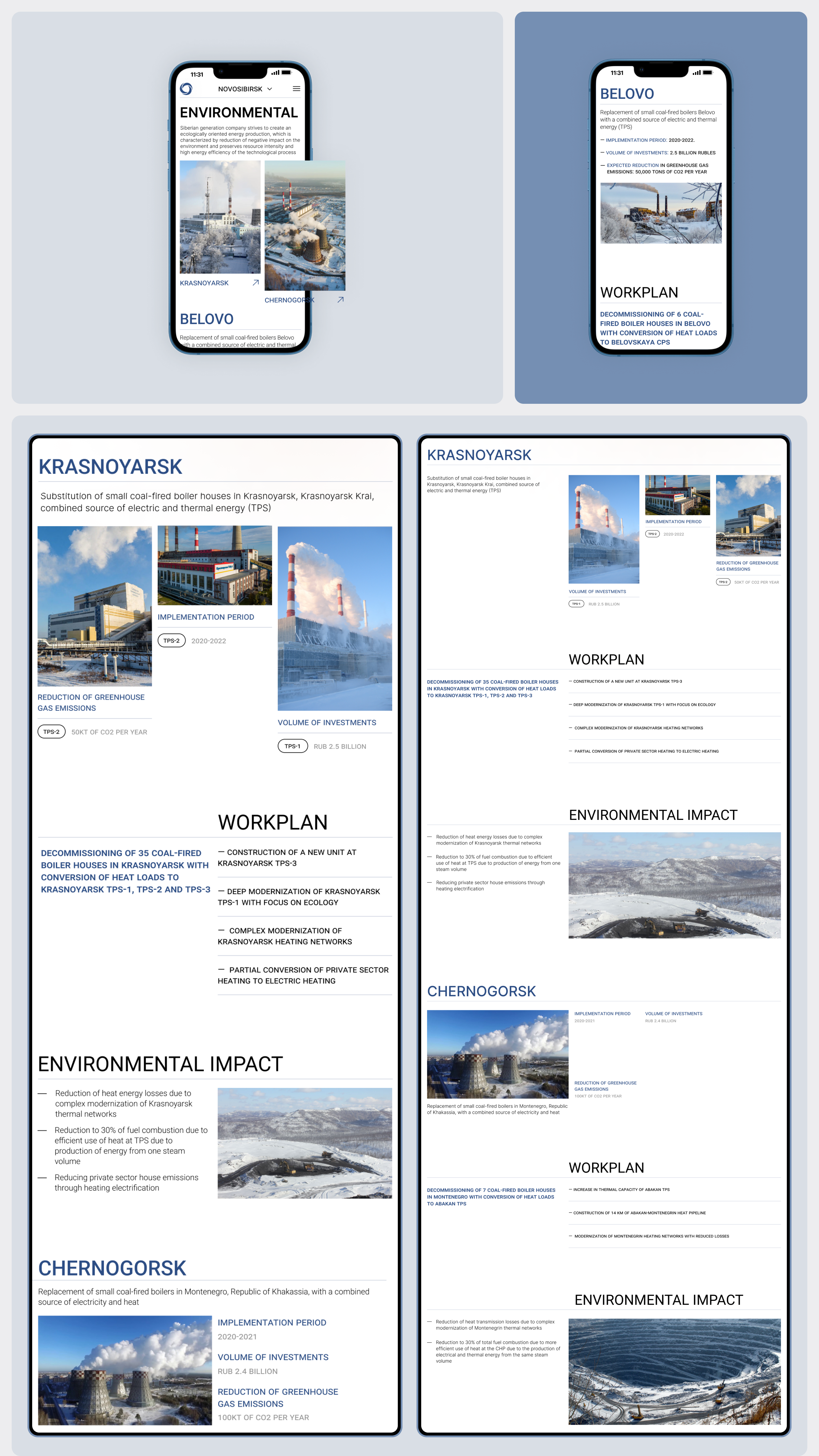 Siberian Generating Company | Corporate site concept — Изображение №5 — Интерфейсы, Брендинг на Dprofile