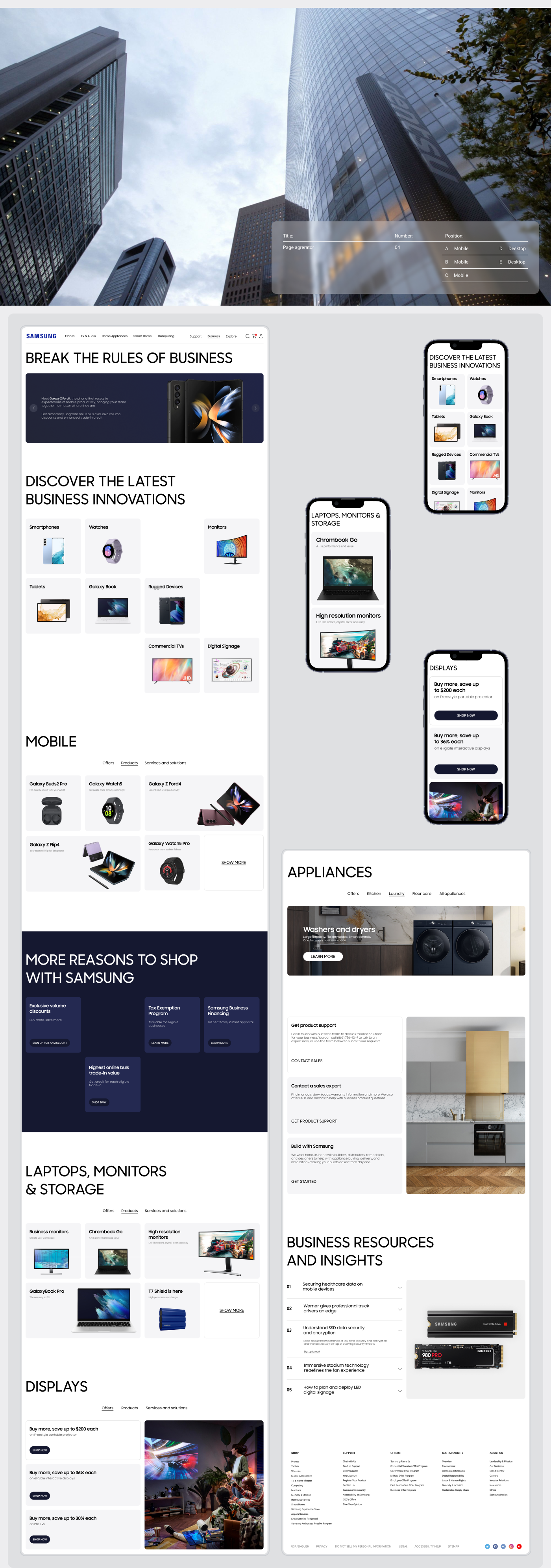 Samsung Corporate Site | Redesign concept — Изображение №7 — Интерфейсы на Dprofile