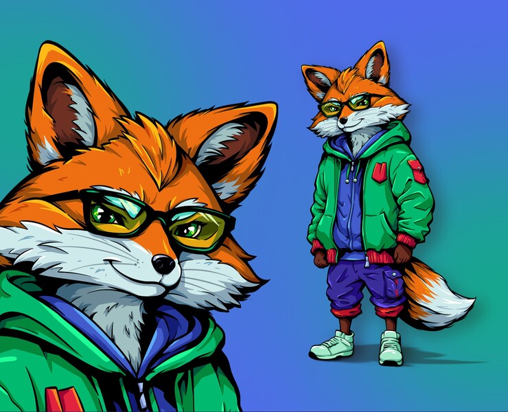 Peter Fox. Brand character — Брендинг, Иллюстрация на Dprofile