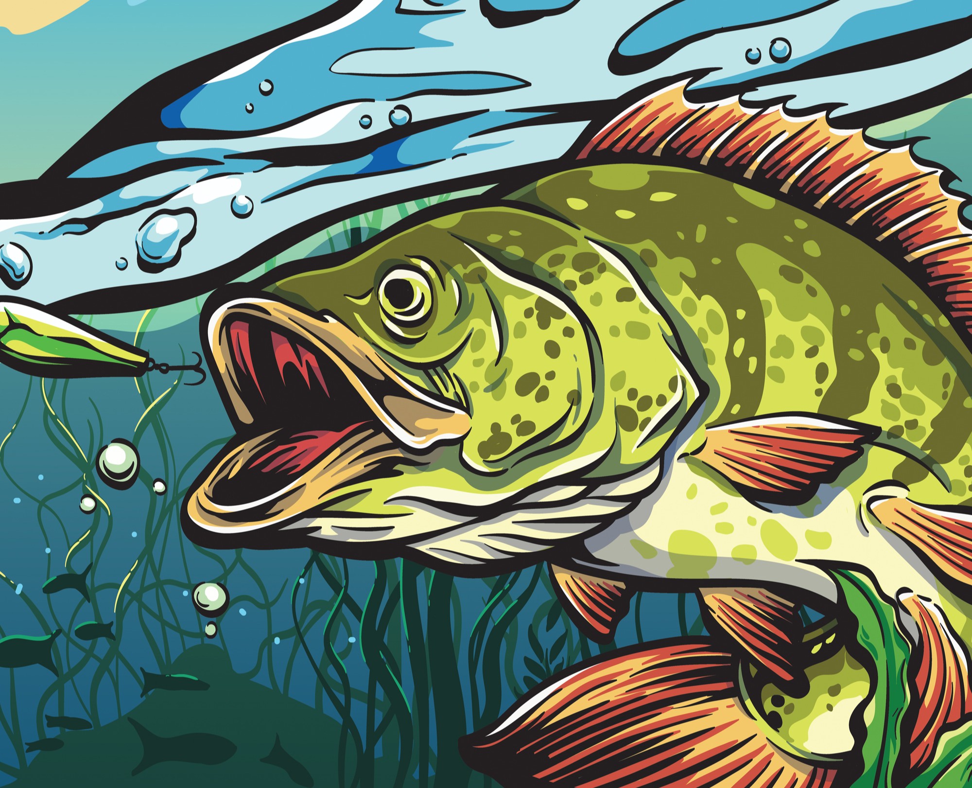 Fishing — Иллюстрация на Dprofile