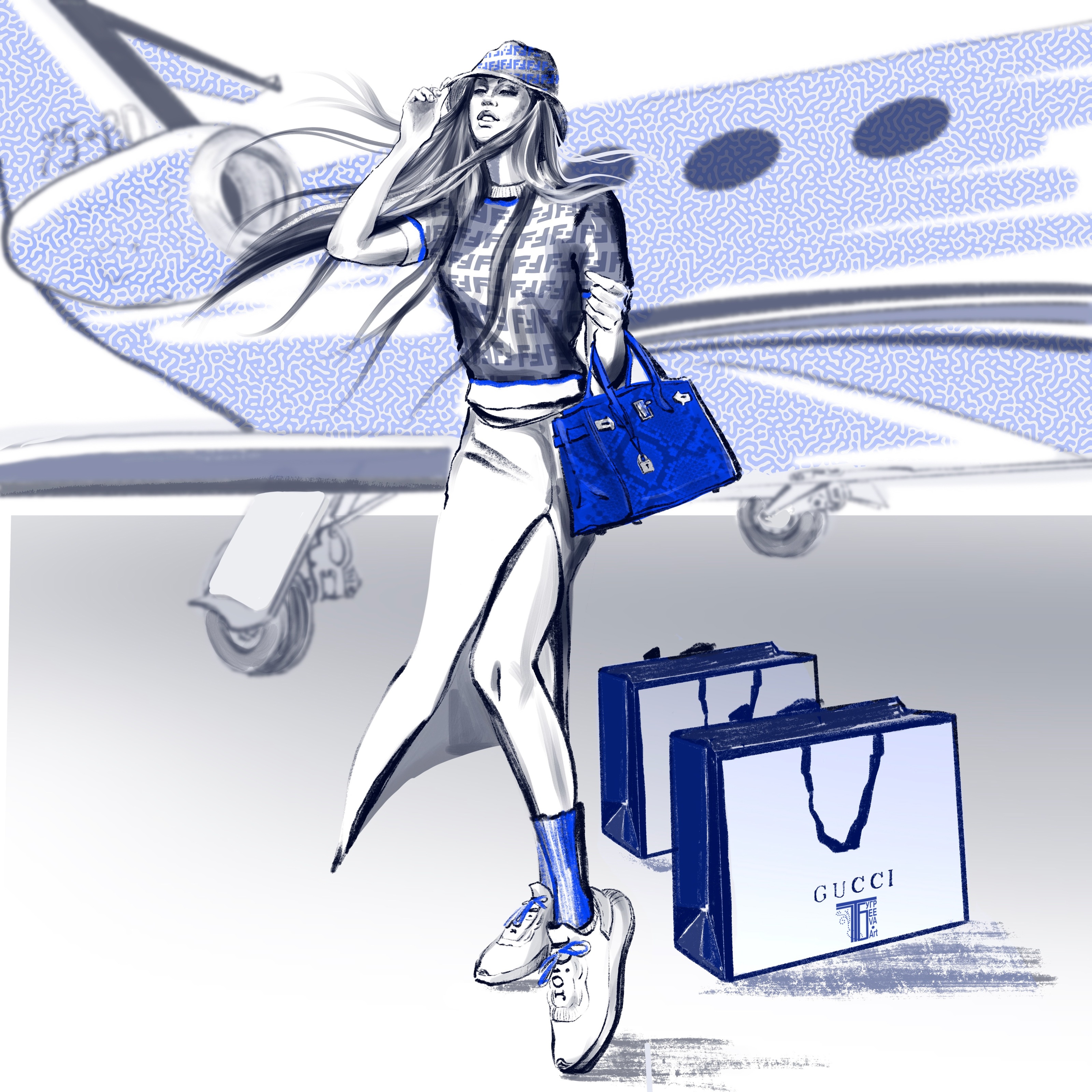 Trip style and fashion. Мода и стиль в путешествиию. — Изображение №2 — Иллюстрация, Графика на Dprofile
