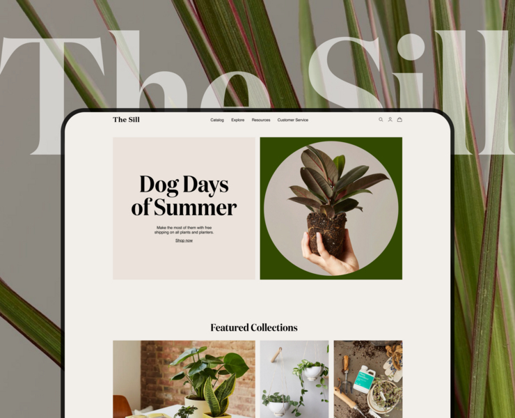 E-commerce┃The Sill — Интерфейсы на Dprofile
