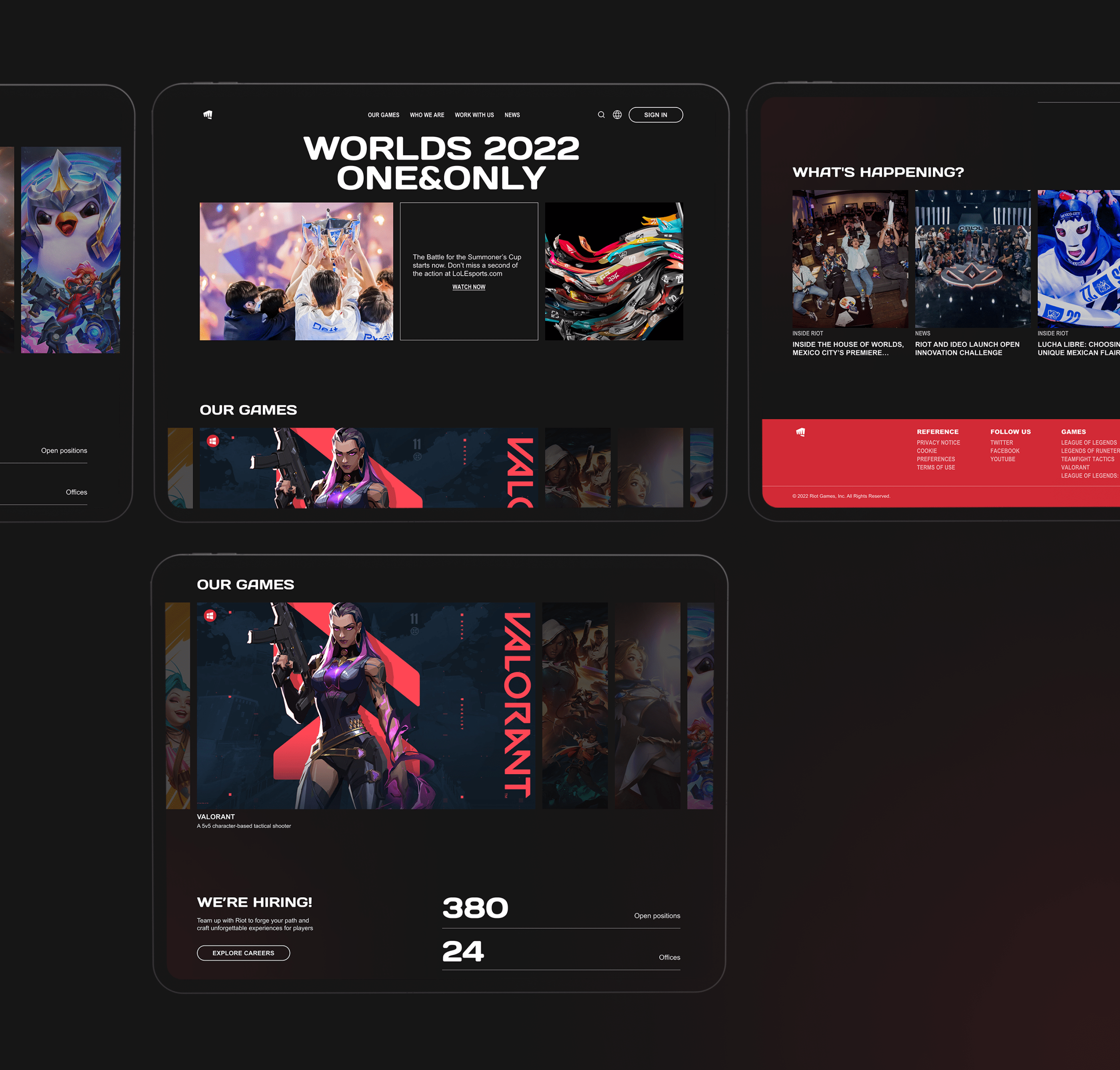 RIOT GAMES | Corporate website — Изображение №4 — Интерфейсы на Dprofile