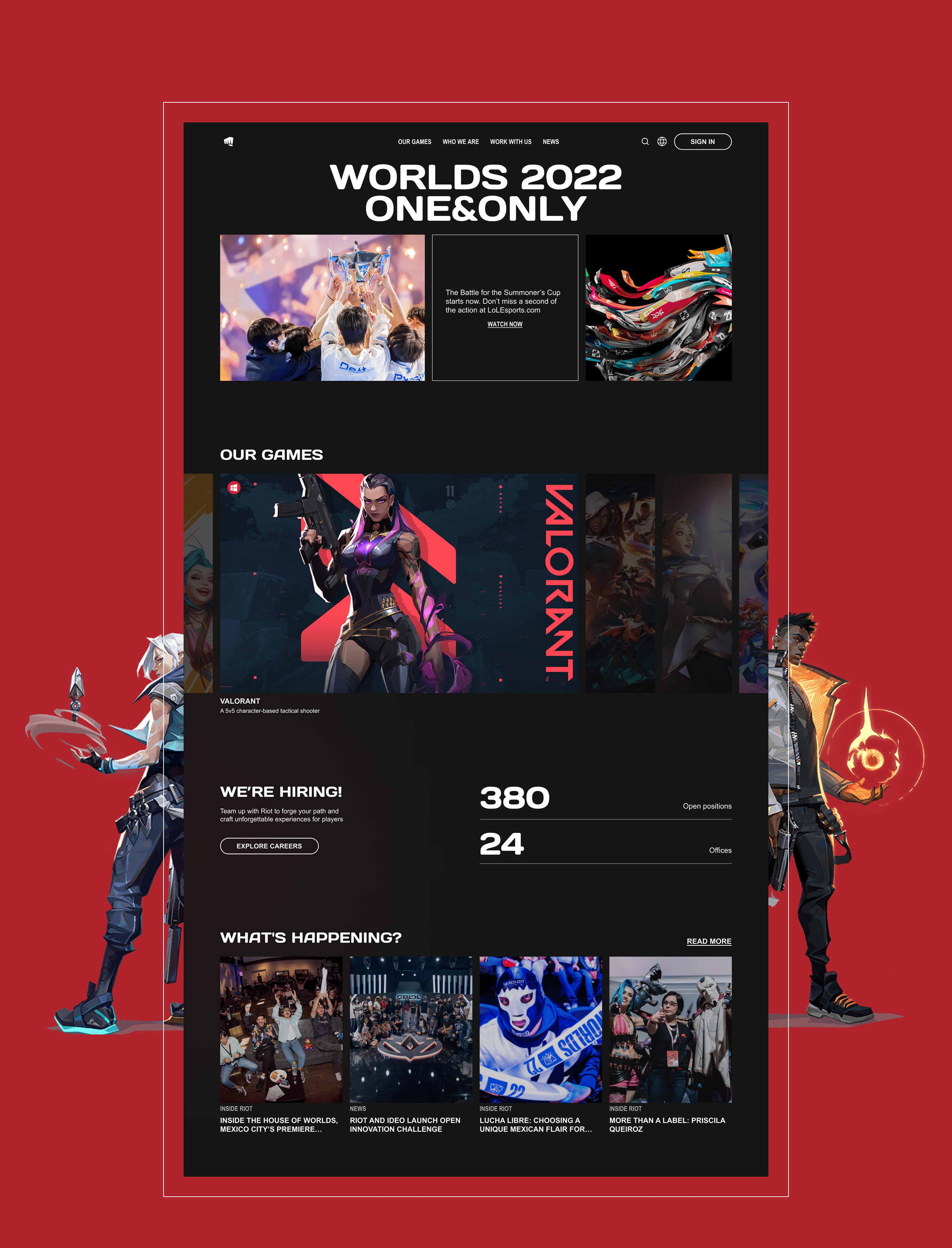 RIOT GAMES | Corporate website — Изображение №3 — Интерфейсы на Dprofile