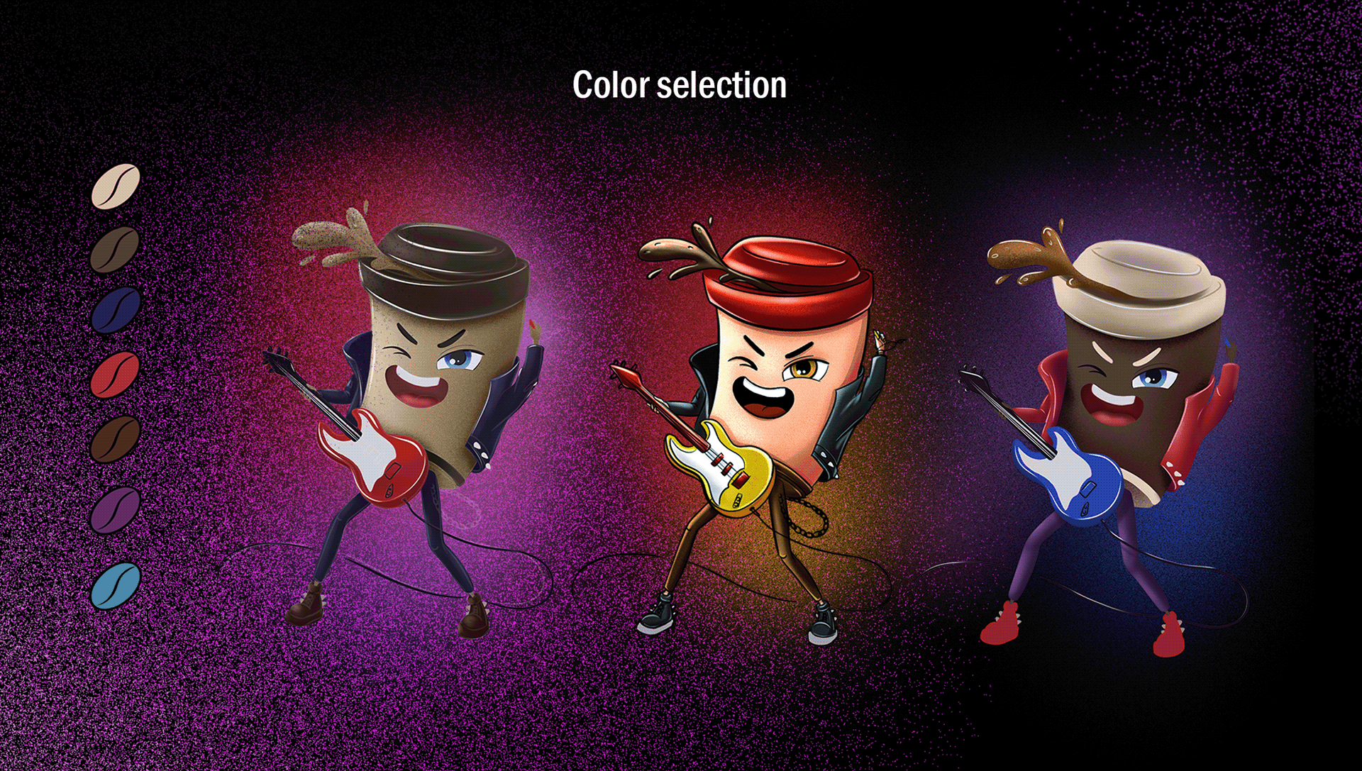 Design concept for the coffee shop "Rock Star" — Изображение №3 — Иллюстрация на Dprofile