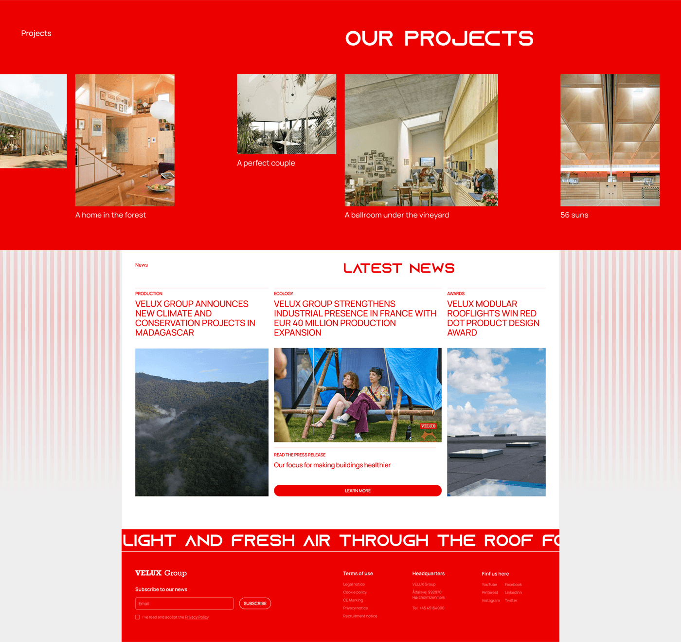 VELUX | Roof Windows | Corporate site — Изображение №4 — Интерфейсы на Dprofile