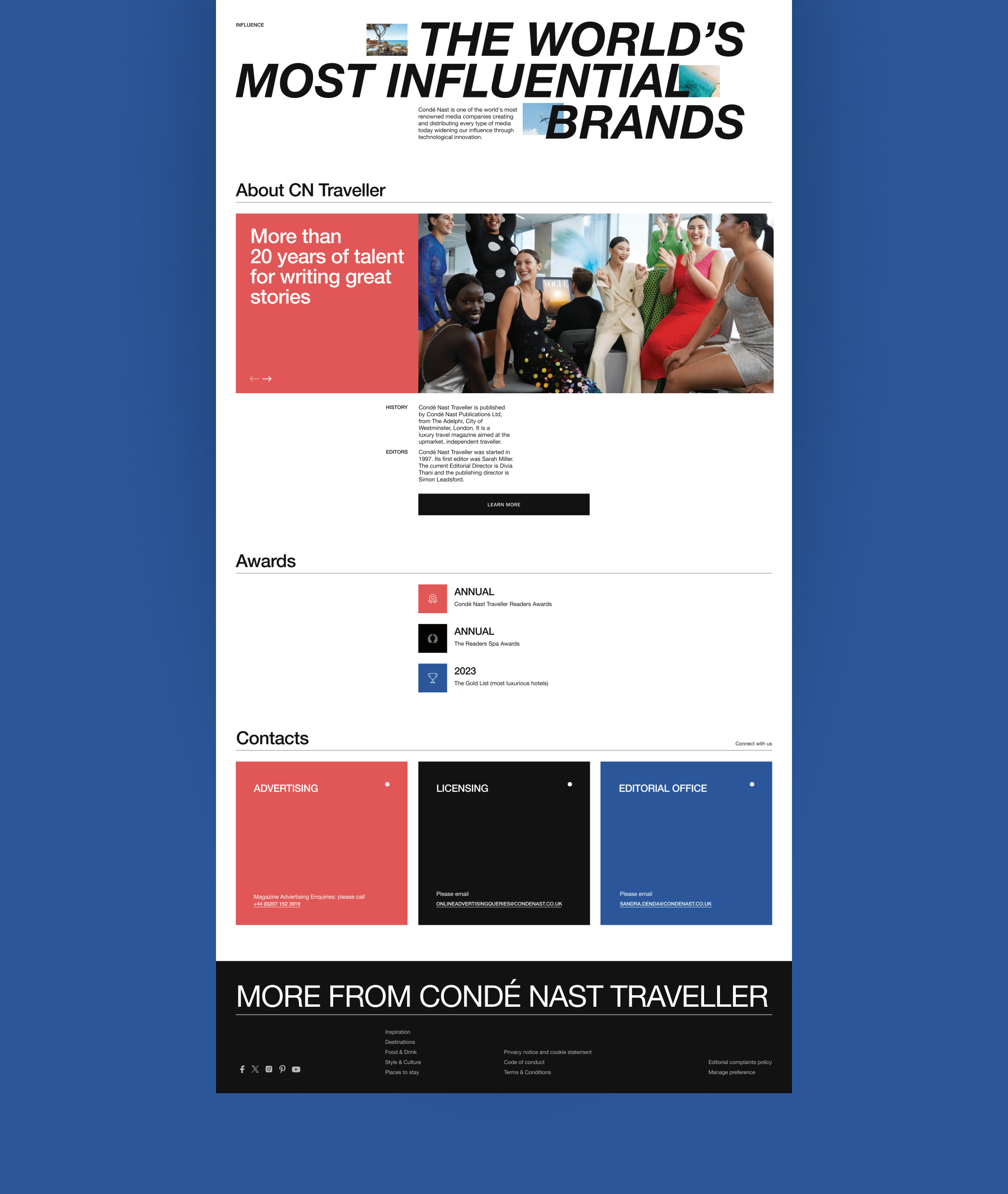 NEWS Website / CN Travaller — Изображение №8 — Интерфейсы на Dprofile