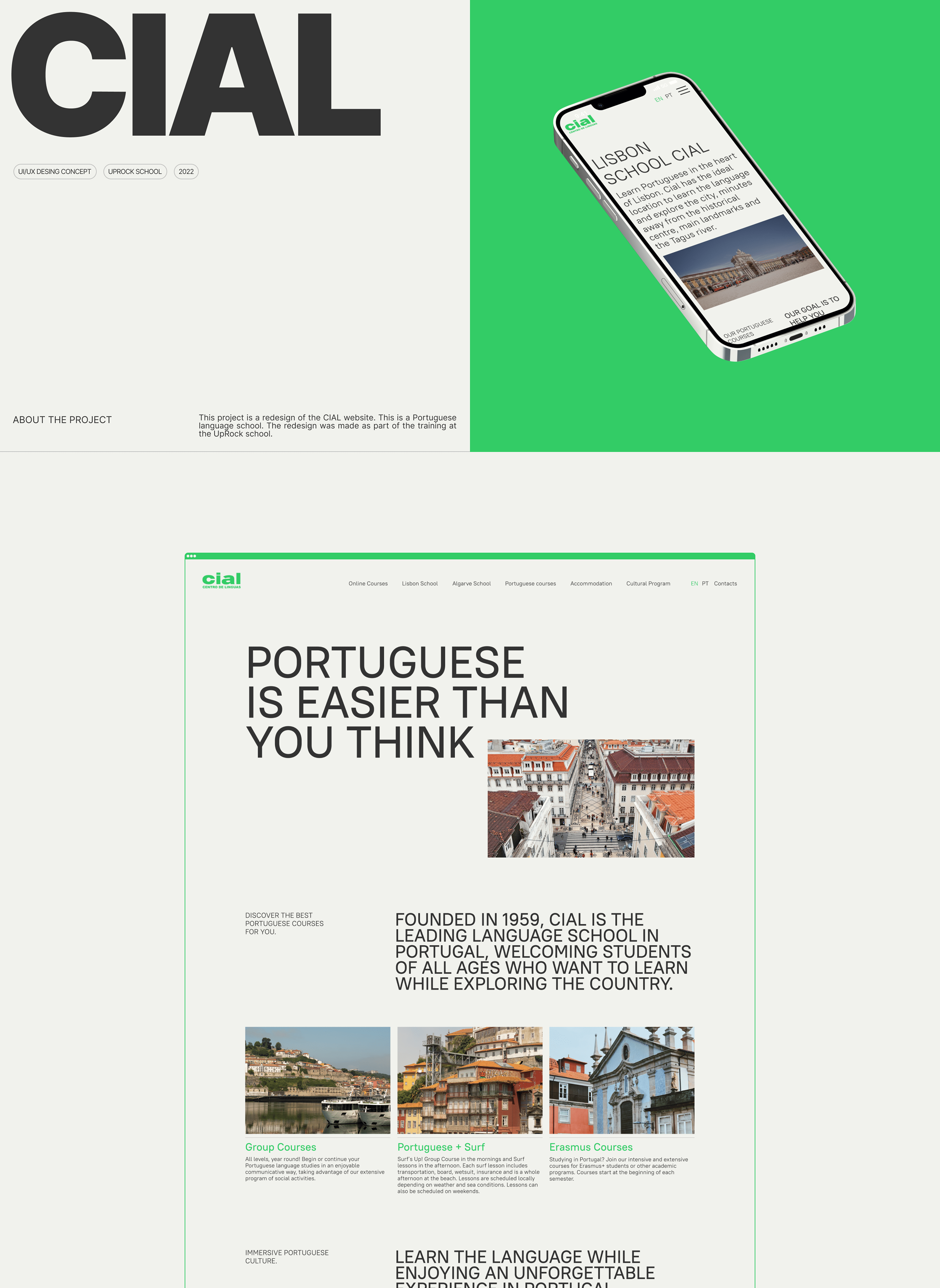 CIAL/Language school redesign — Изображение №1 — Интерфейсы на Dprofile
