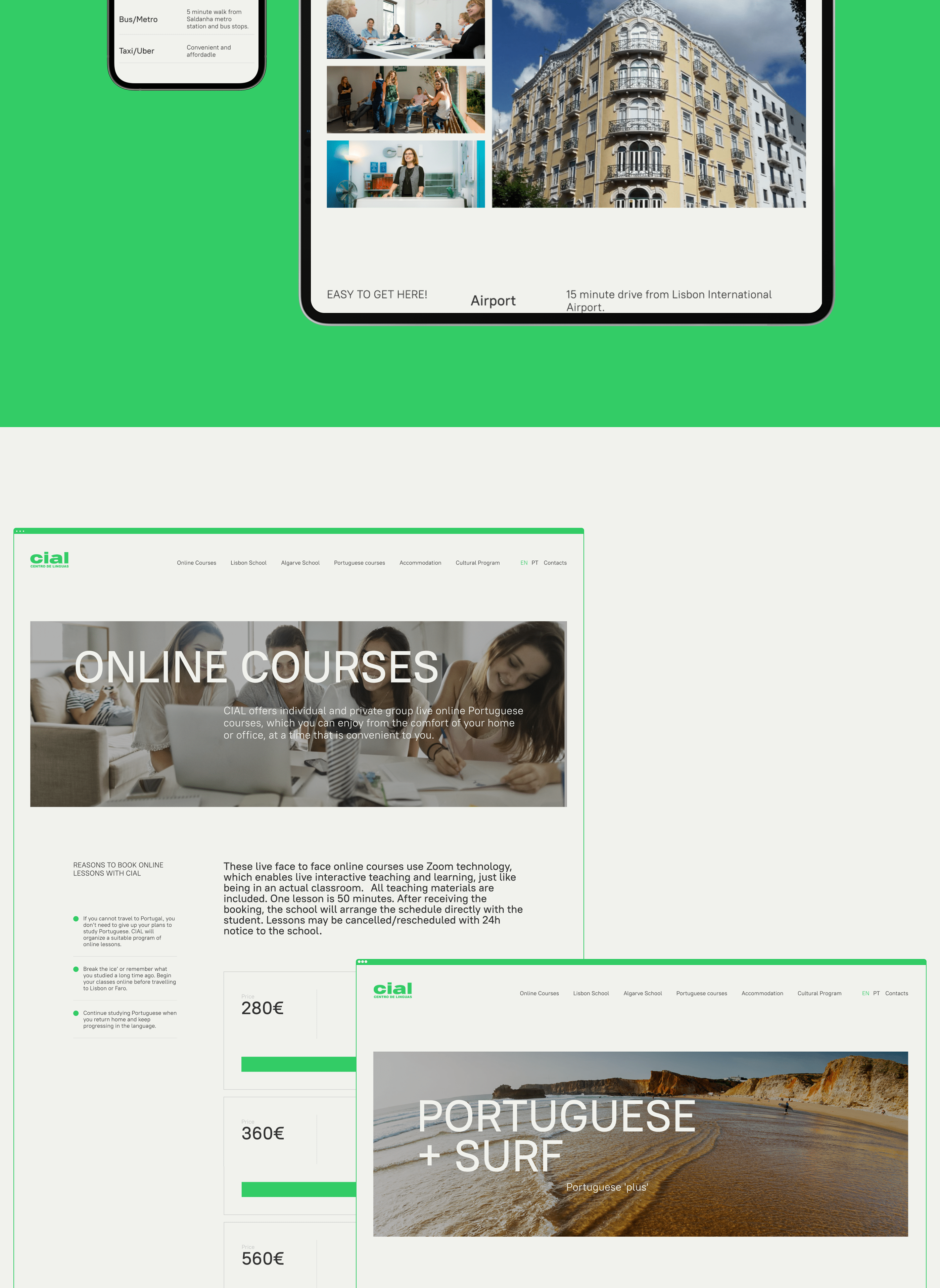 CIAL/Language school redesign — Изображение №5 — Интерфейсы на Dprofile
