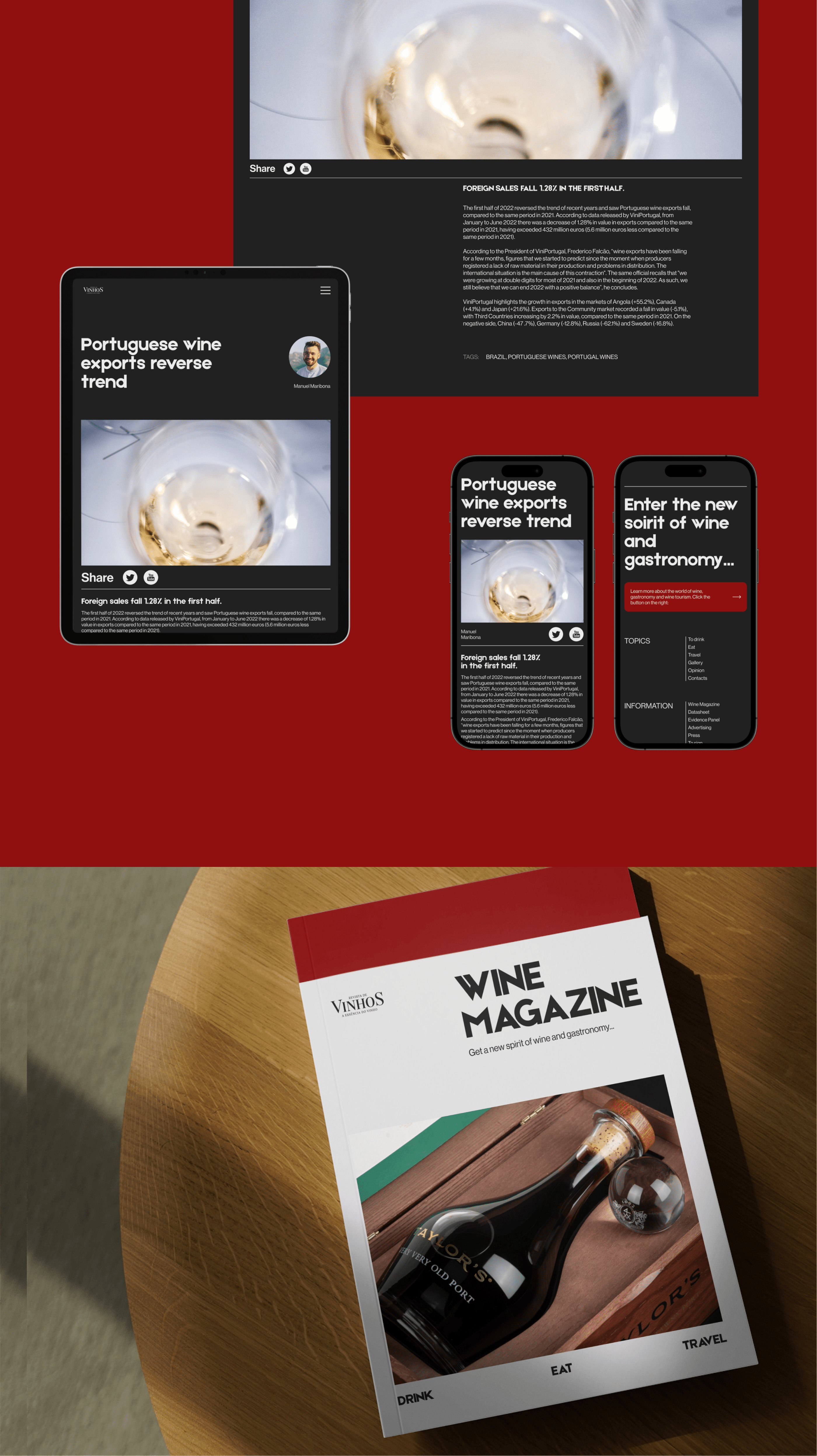 Vinhos/Wine magazine redesign — Изображение №5 — Интерфейсы на Dprofile