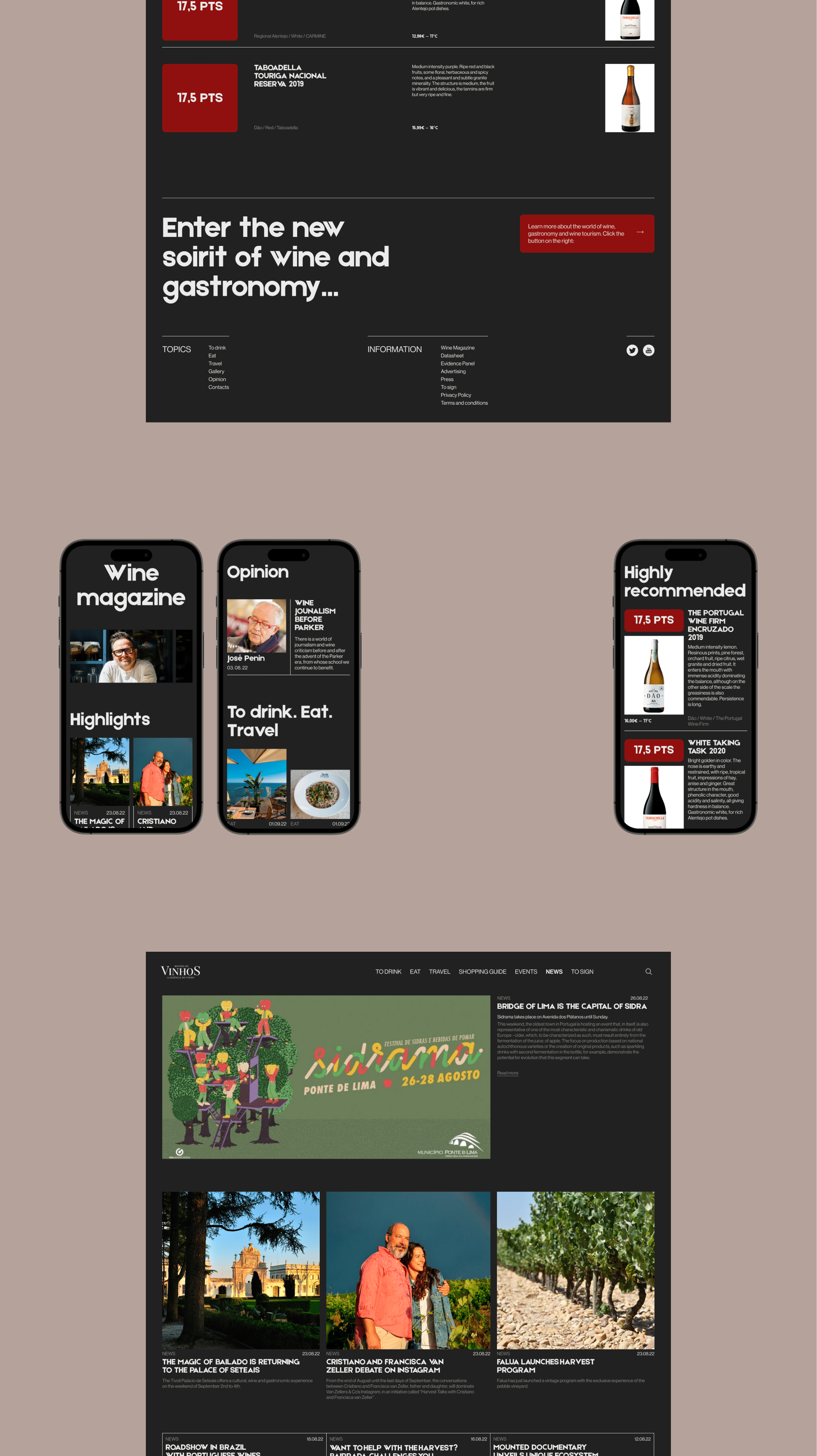 Vinhos/Wine magazine redesign — Изображение №3 — Интерфейсы на Dprofile