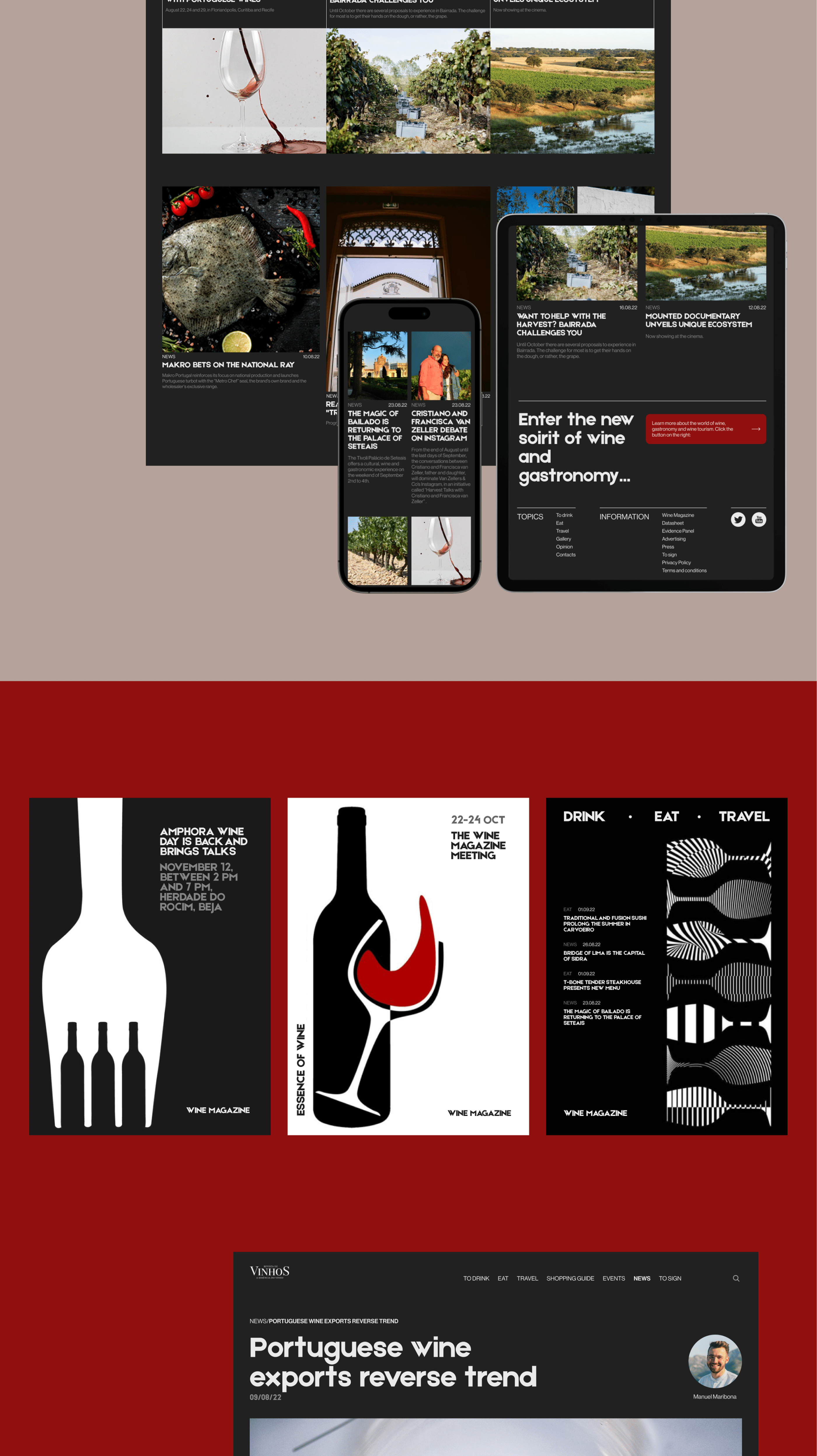 Vinhos/Wine magazine redesign — Изображение №4 — Интерфейсы на Dprofile