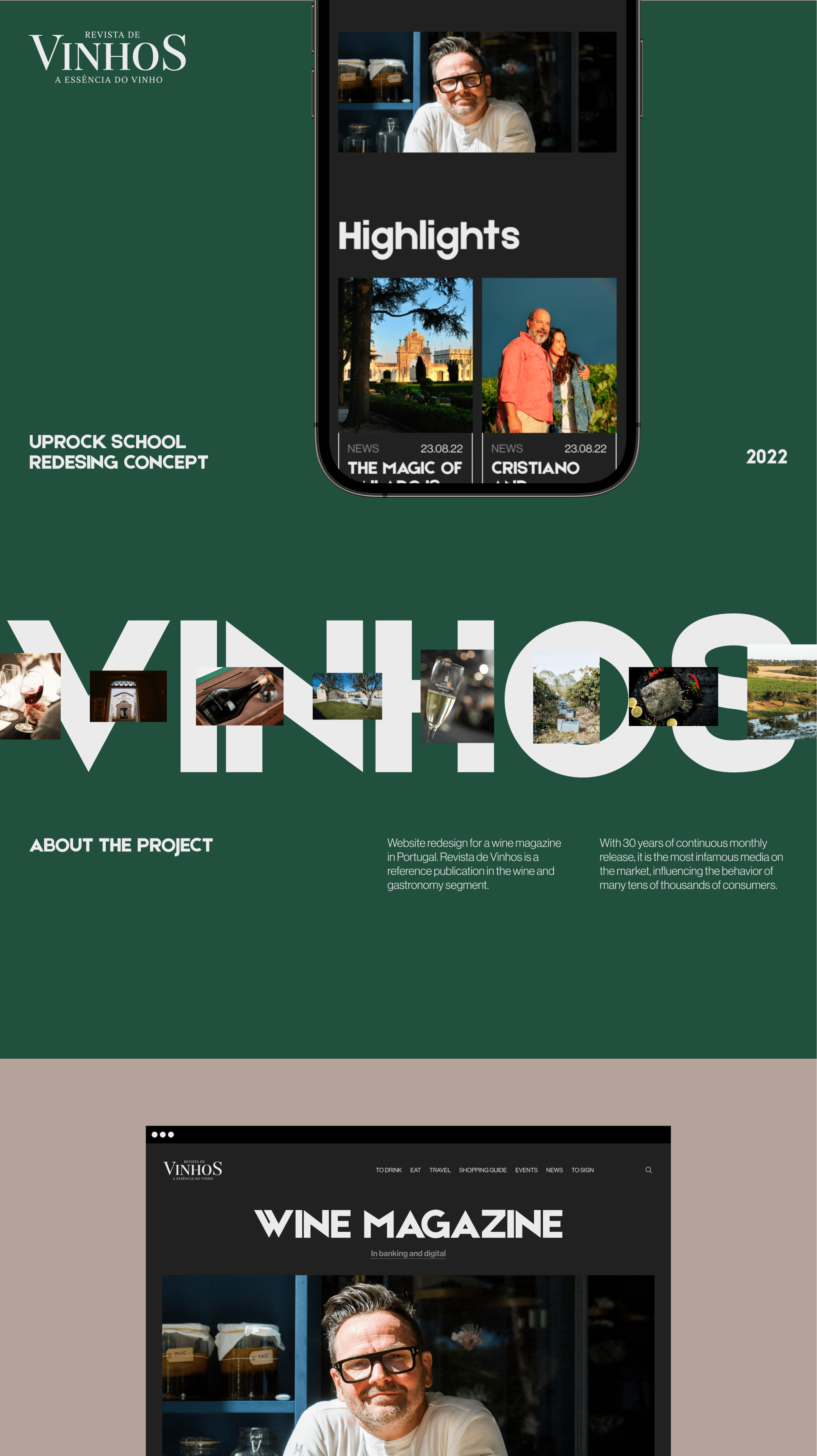 Vinhos/Wine magazine redesign — Изображение №1 — Интерфейсы на Dprofile