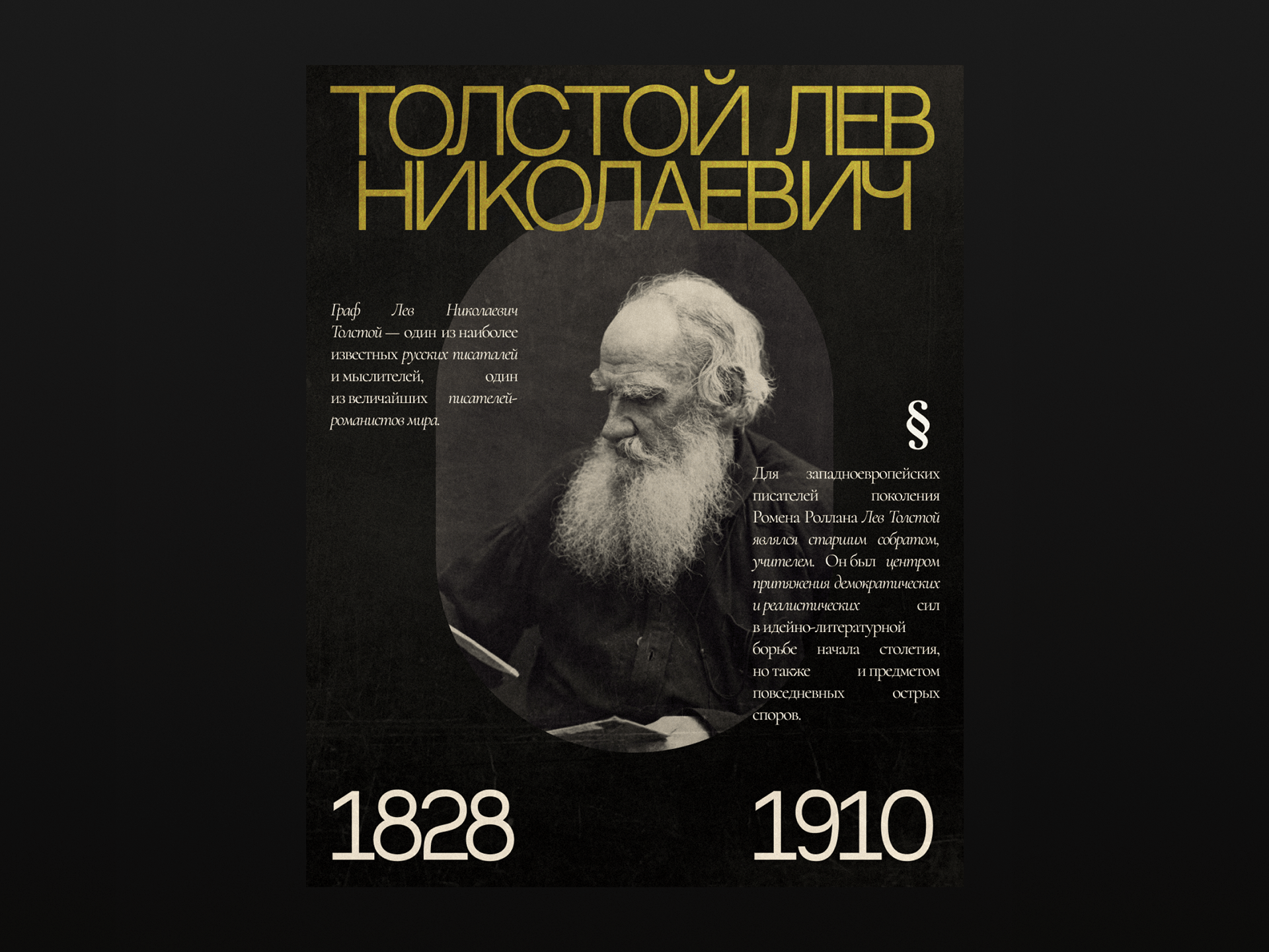 Lion Tolstoy | Posters — Изображение №2 — Графика на Dprofile