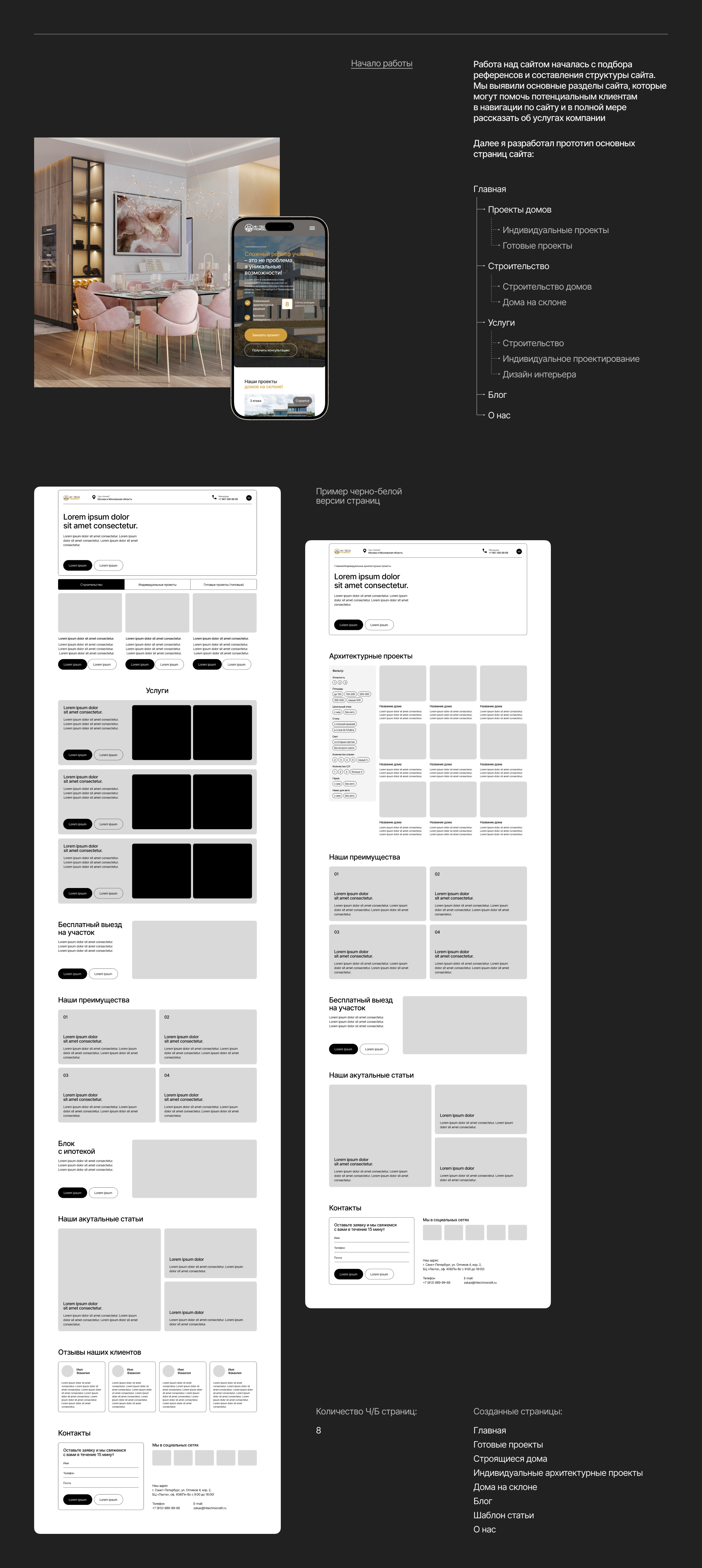 Дизайн сайта | Hi-tech Monolit — Изображение №4 — Интерфейсы на Dprofile