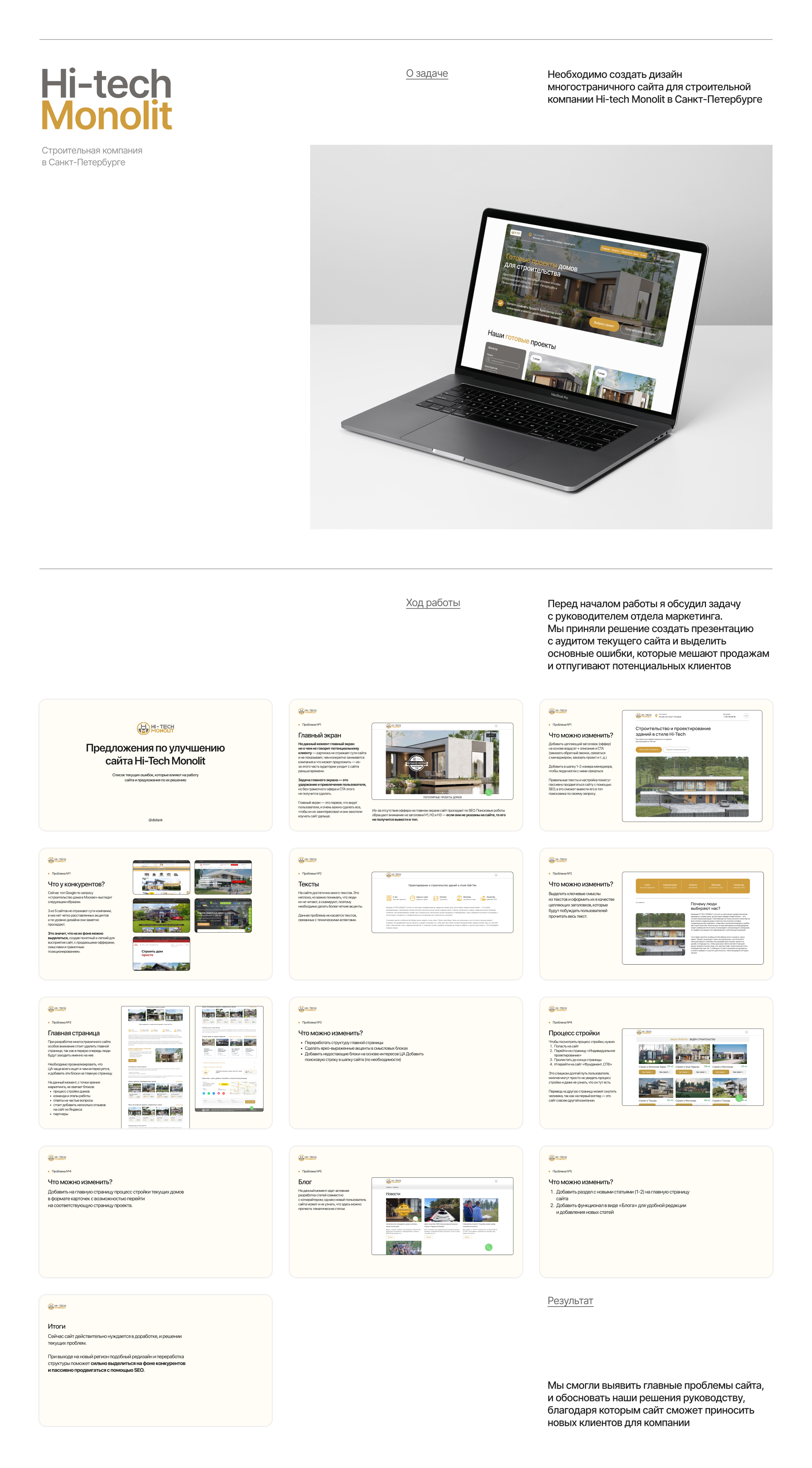 Дизайн сайта | Hi-tech Monolit — Изображение №2 — Интерфейсы на Dprofile