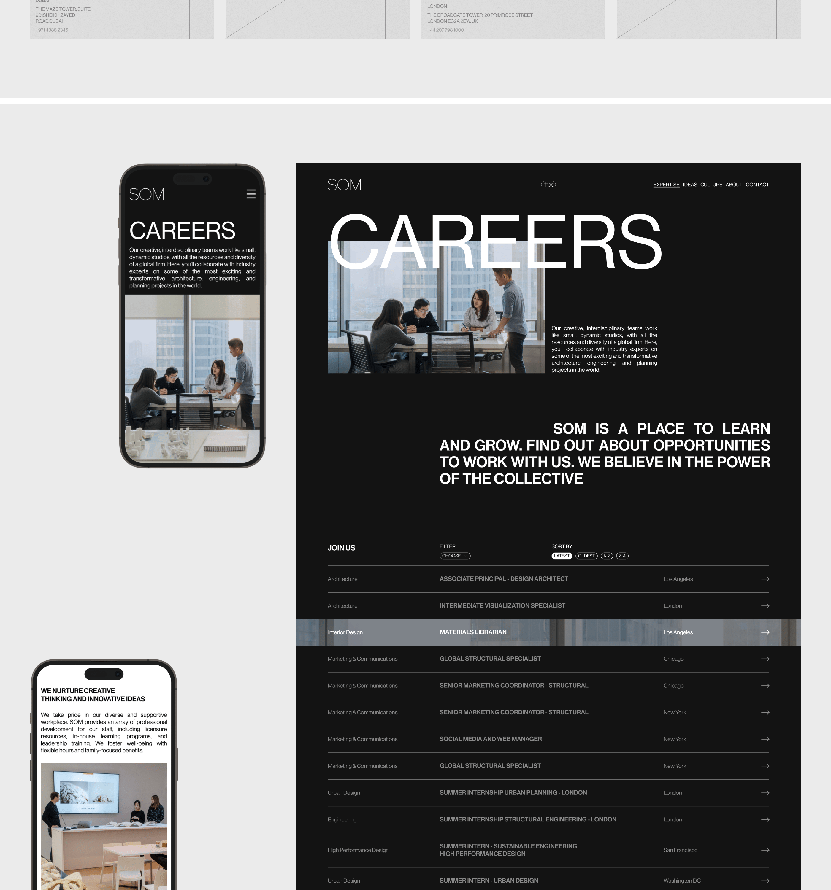 SOM | Corporate Website Redesign — Изображение №16 — Интерфейсы на Dprofile
