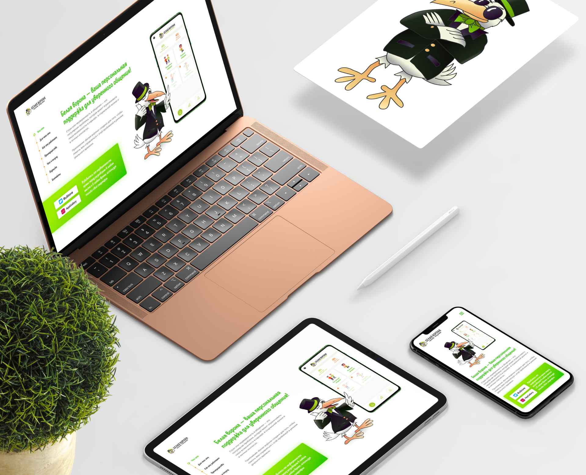 Белая ворона — Интерфейсы, Брендинг на Dprofile