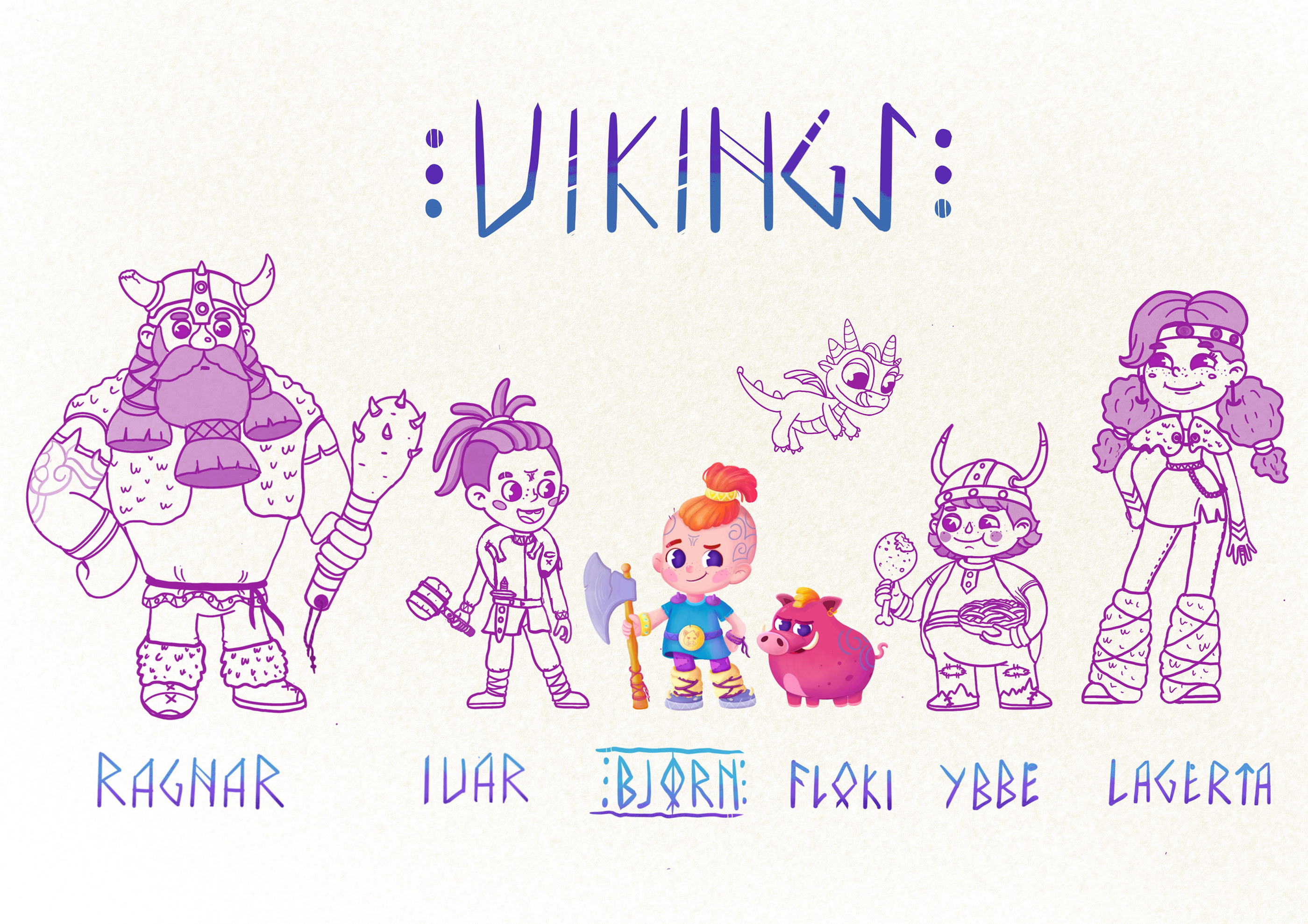 Викинг Бёрн — Изображение №7 — Брендинг, Иллюстрация на Dprofile