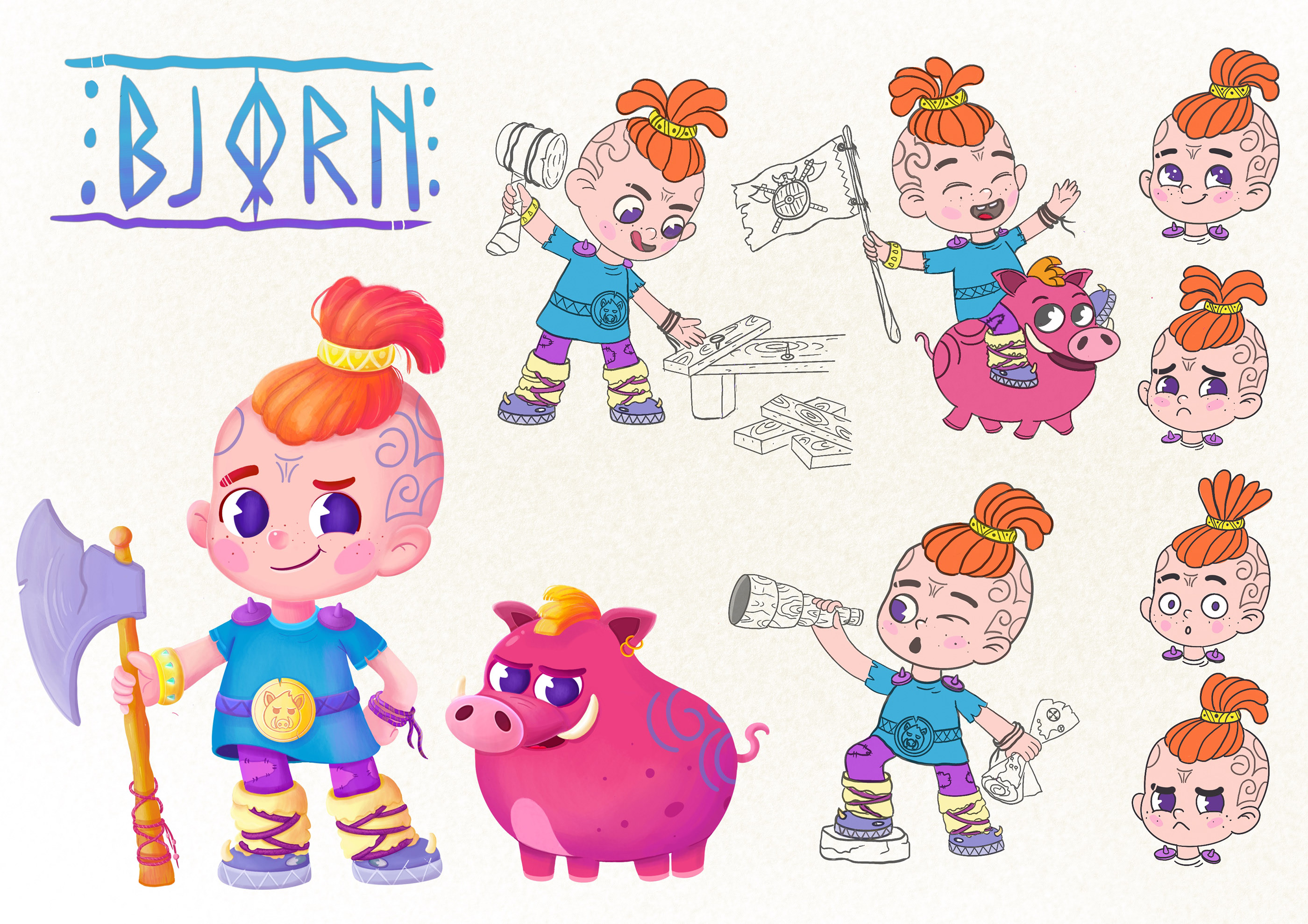 Викинг Бёрн — Изображение №4 — Брендинг, Иллюстрация на Dprofile