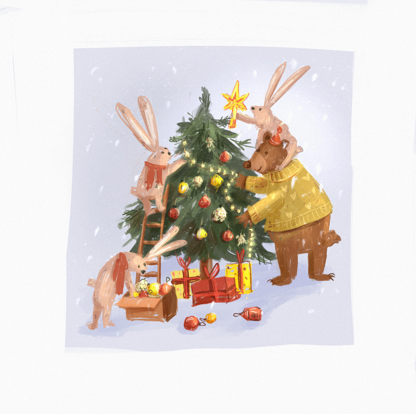 New Year Card — Изображение №1 — Иллюстрация на Dprofile