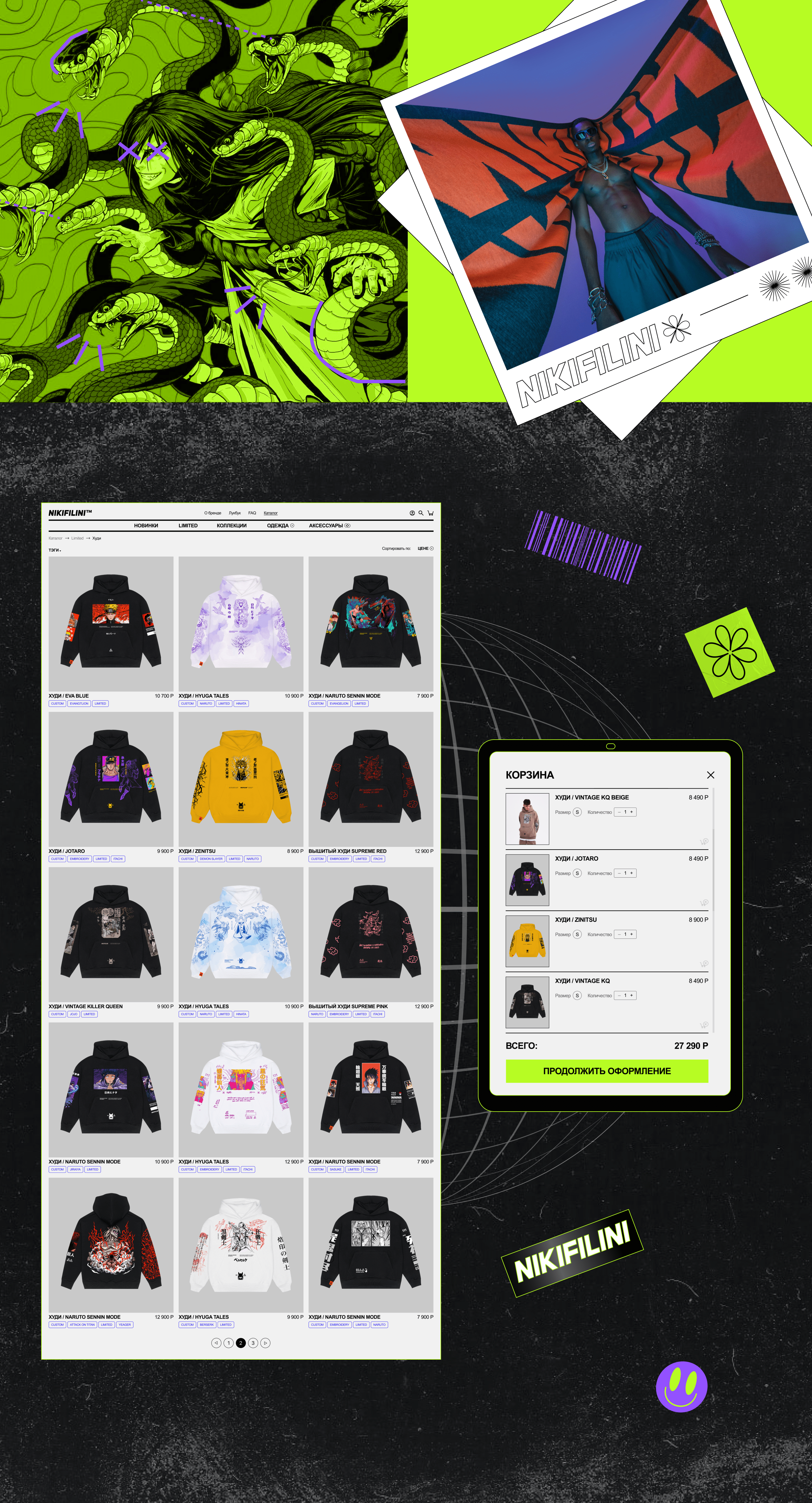 NIKIFILINI | E-commerce | Redesign concept — Изображение №9 — Интерфейсы, Графика на Dprofile